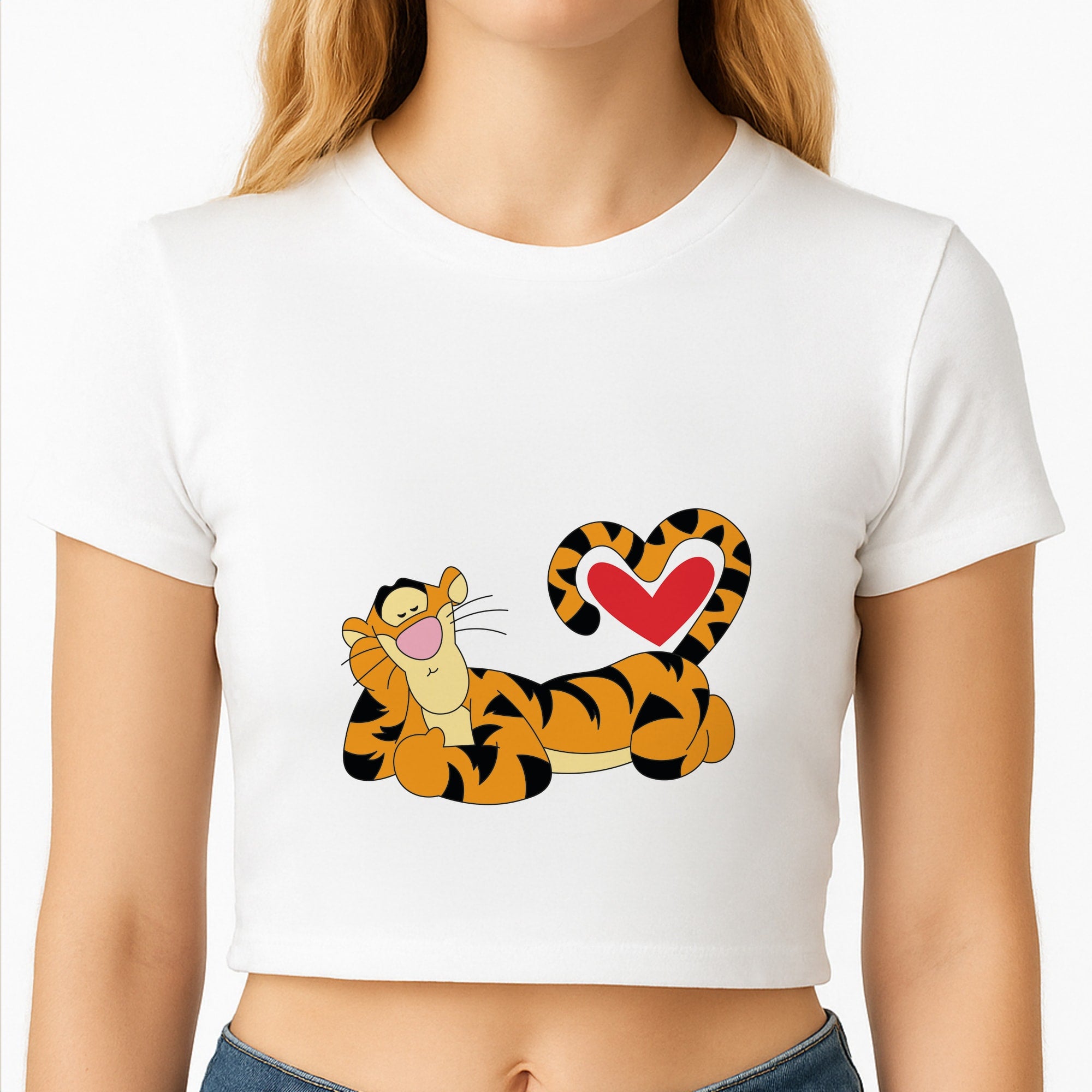 Tiger Valentine's Crop Top