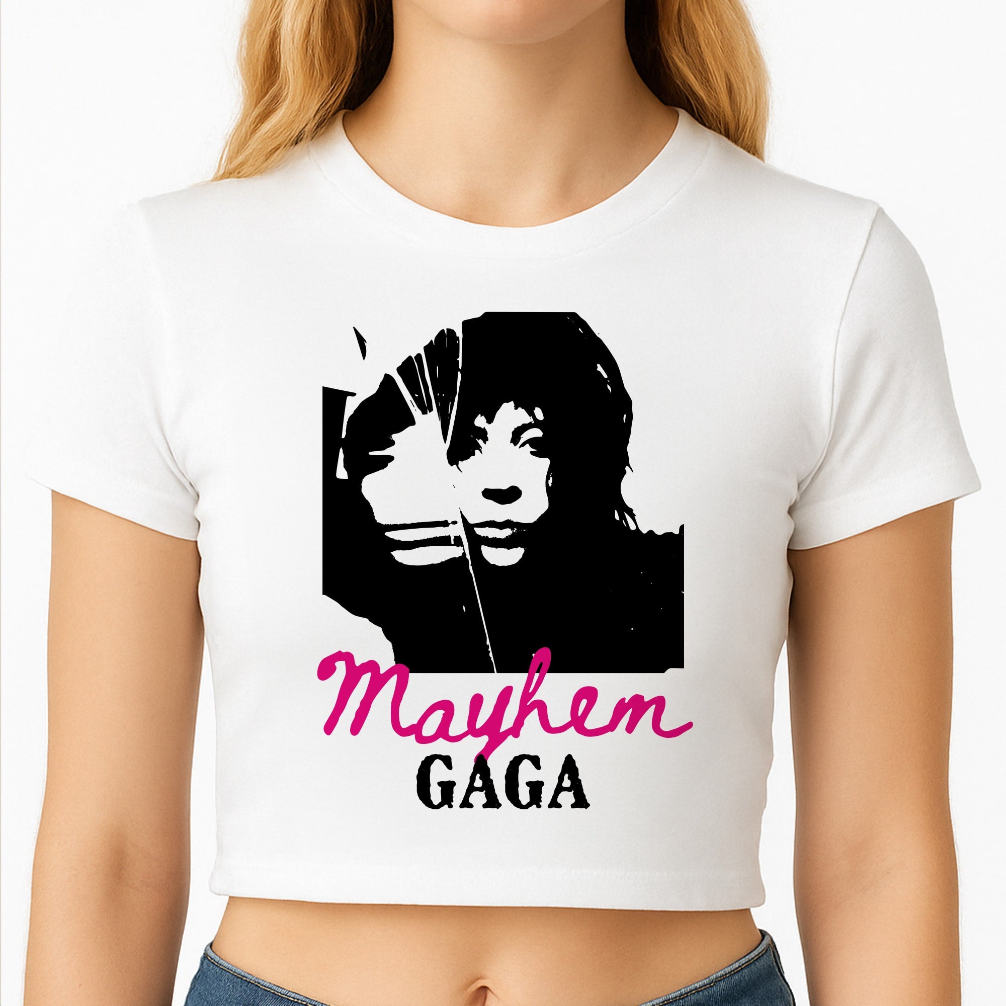 Pink Mayhem Gaga Crop Top