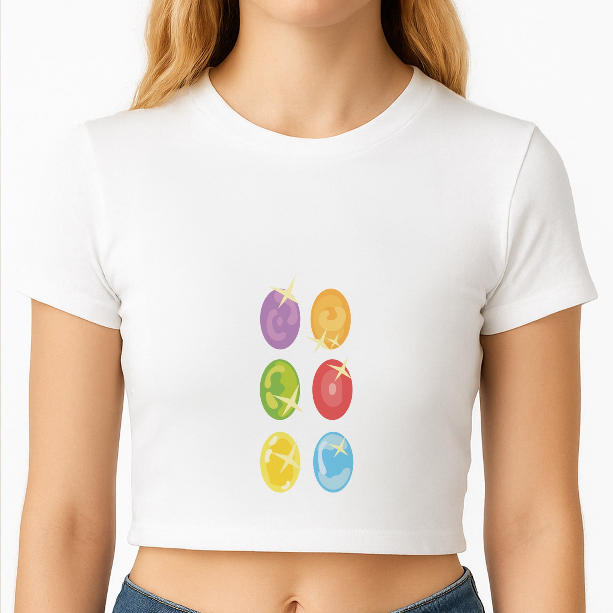Infinity stones Crop Top