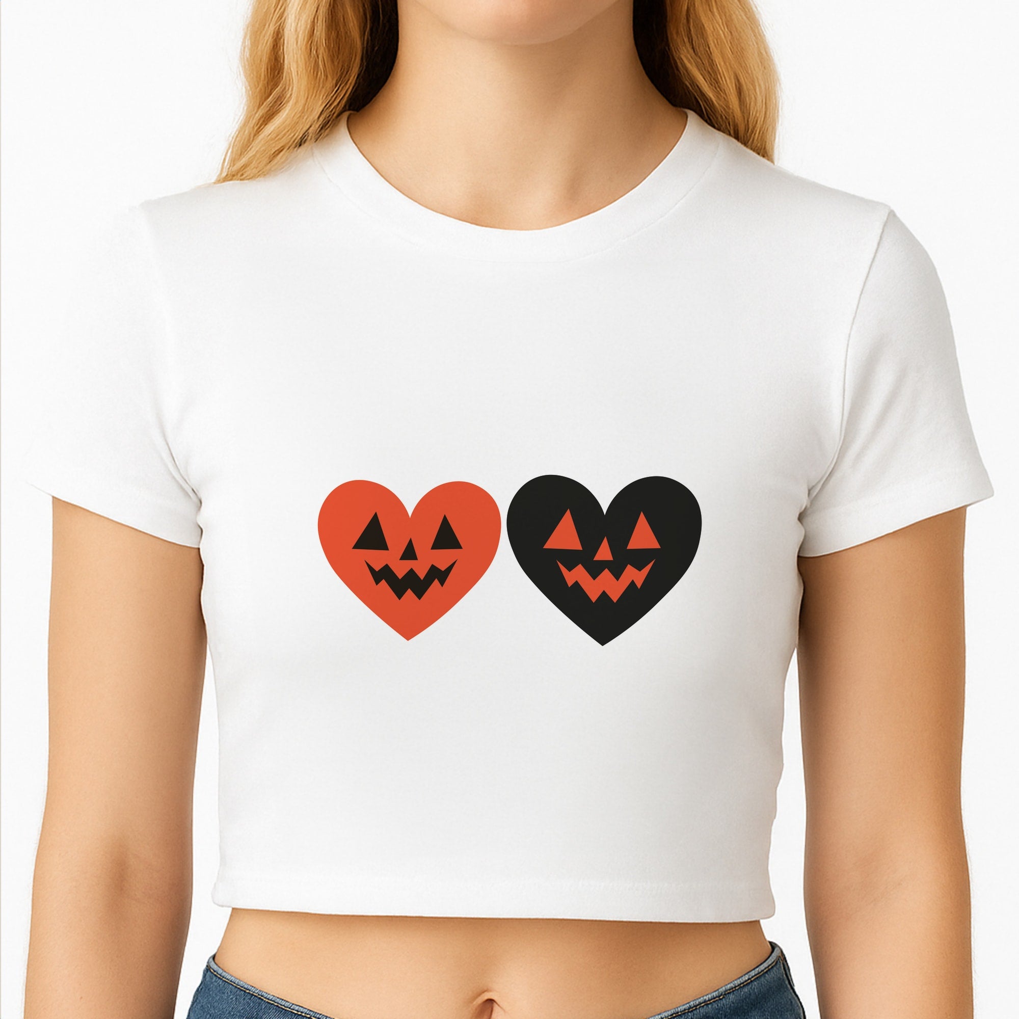 Halloween Pattern 13 Crop Top
