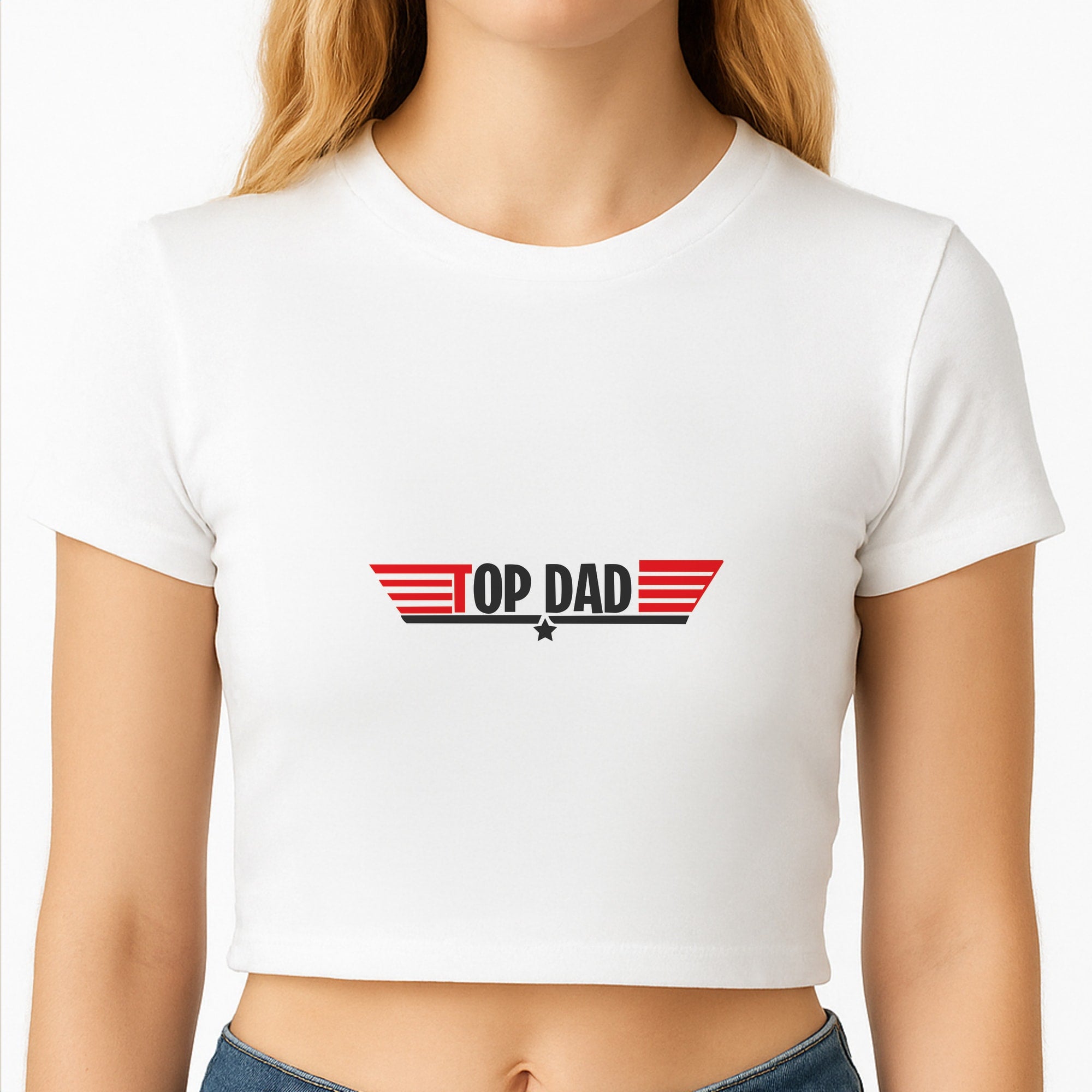 Top Dad- Fathers Day Crop Top