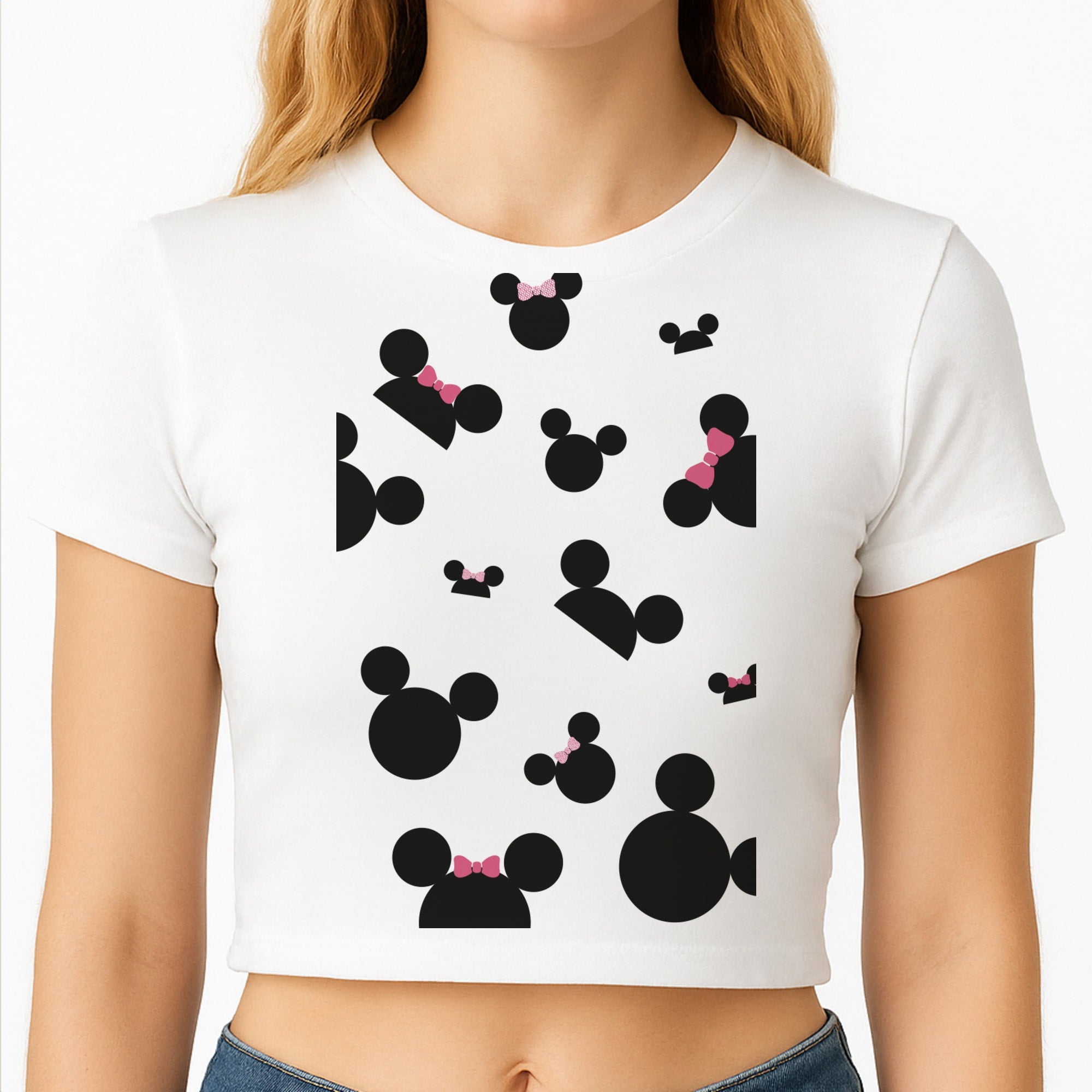 Mice Hats Crop Top