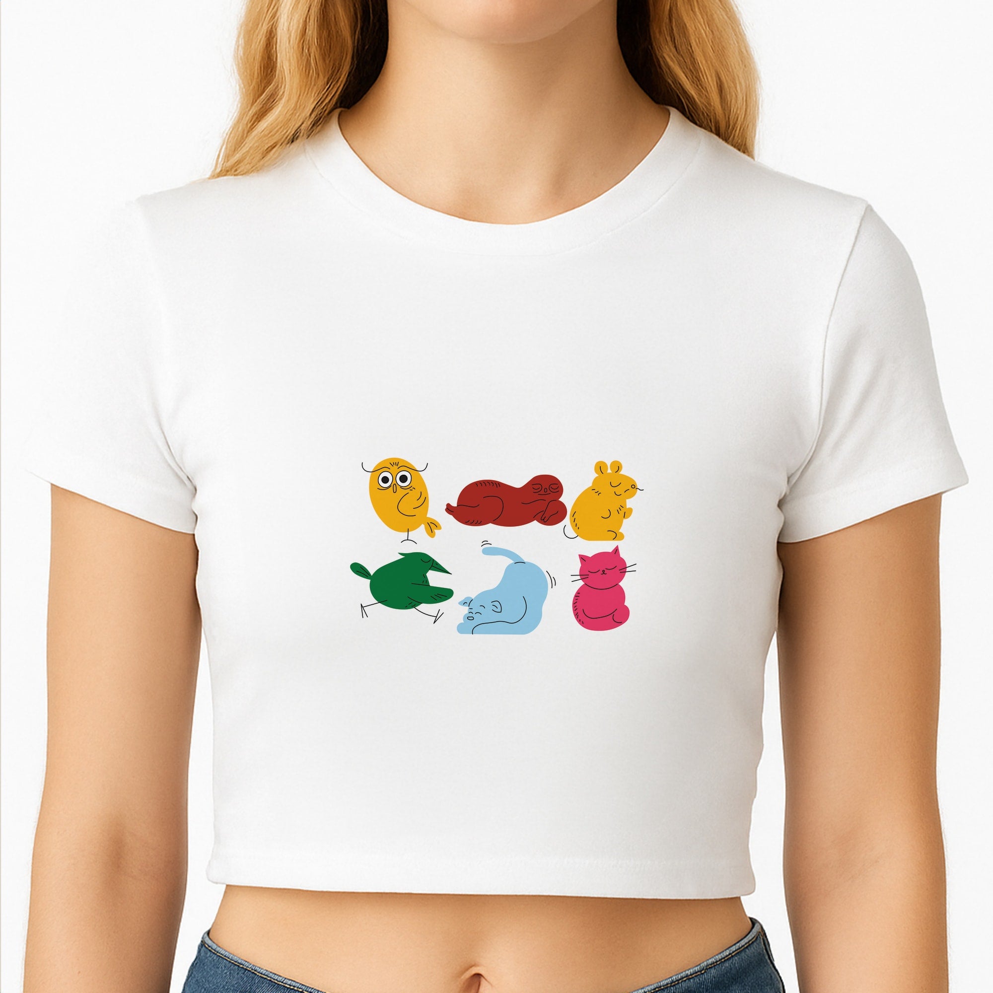 Animal Doodles - Chamberlain Crop Top