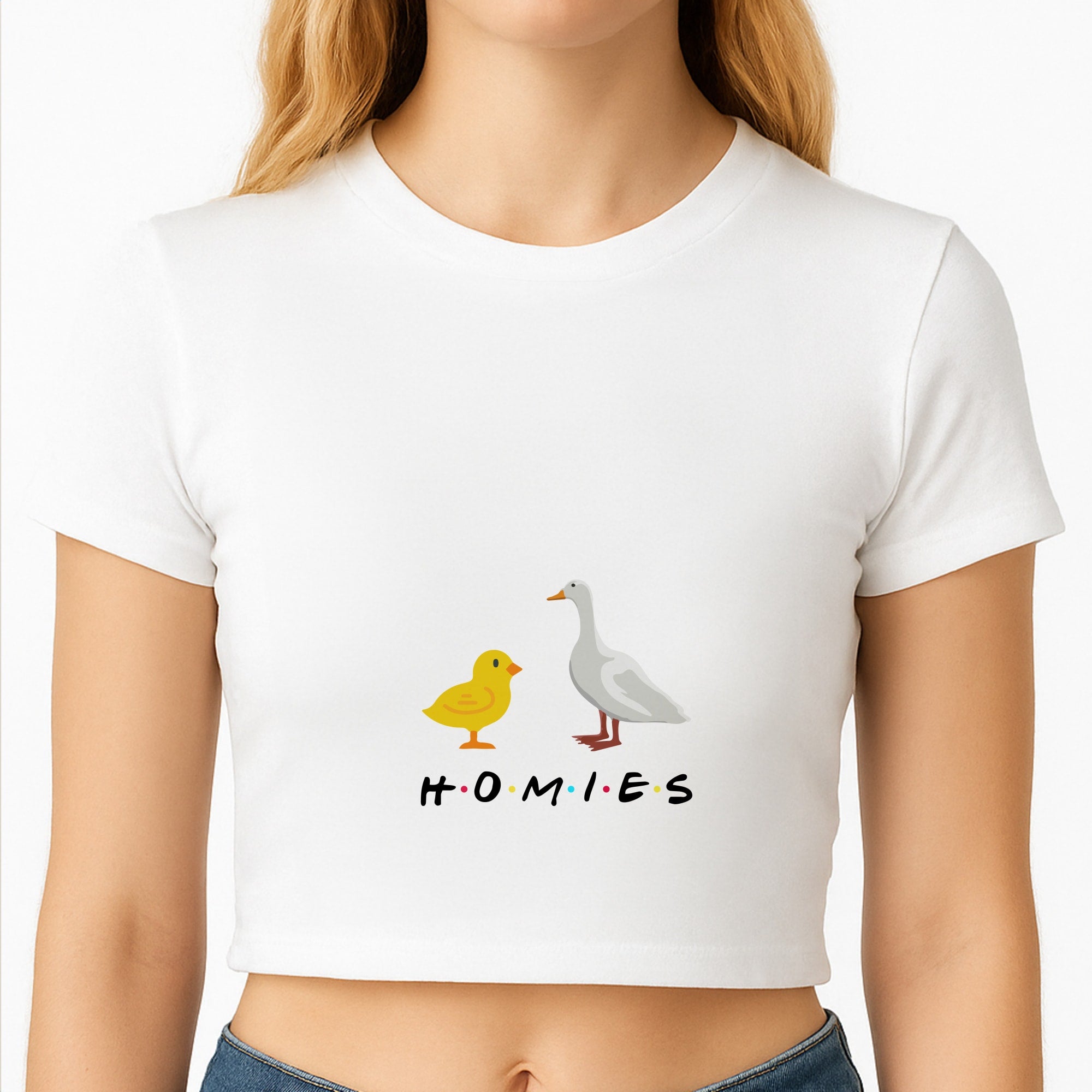 Homies Chick And Duck Crop Top