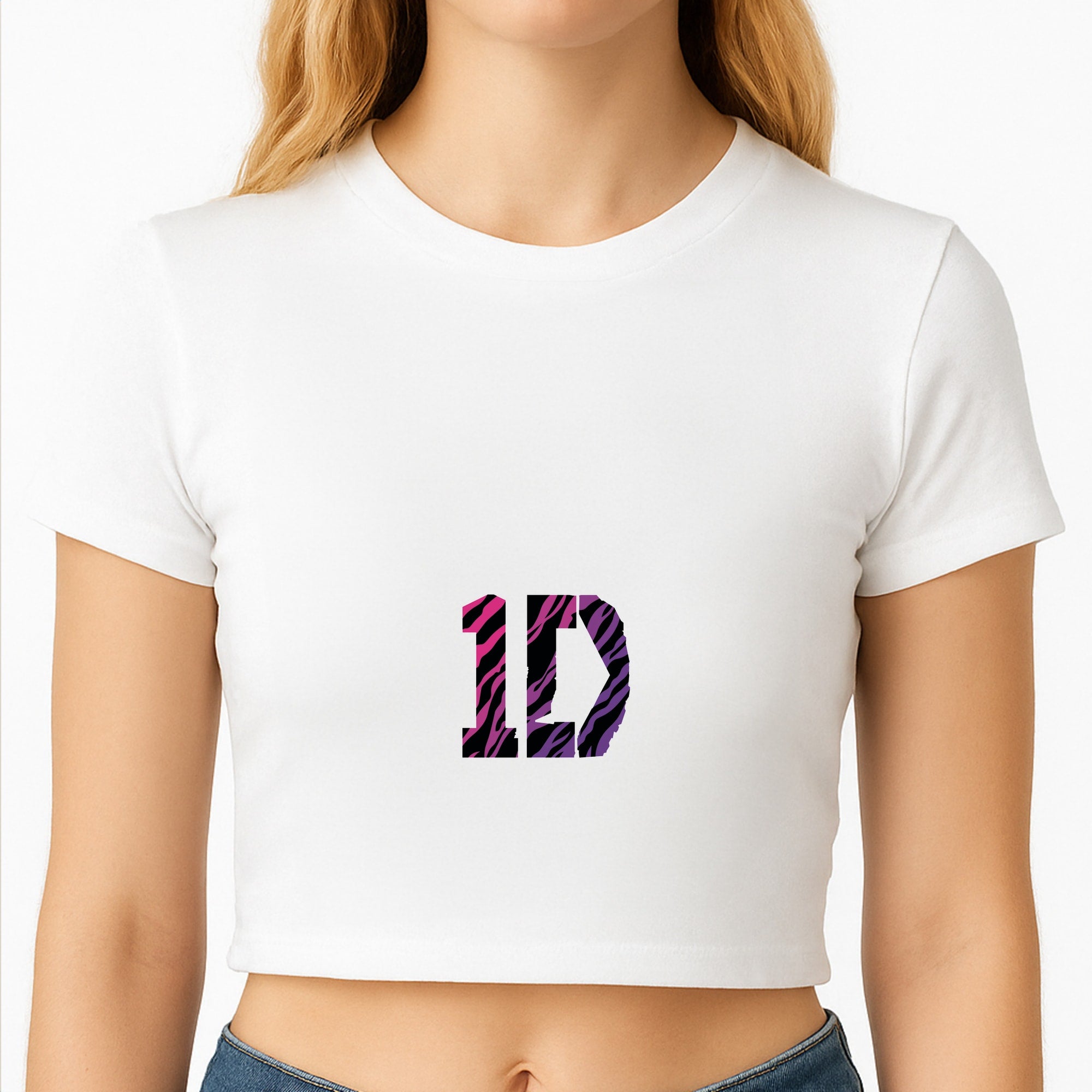 Zebra 1D Crop Top