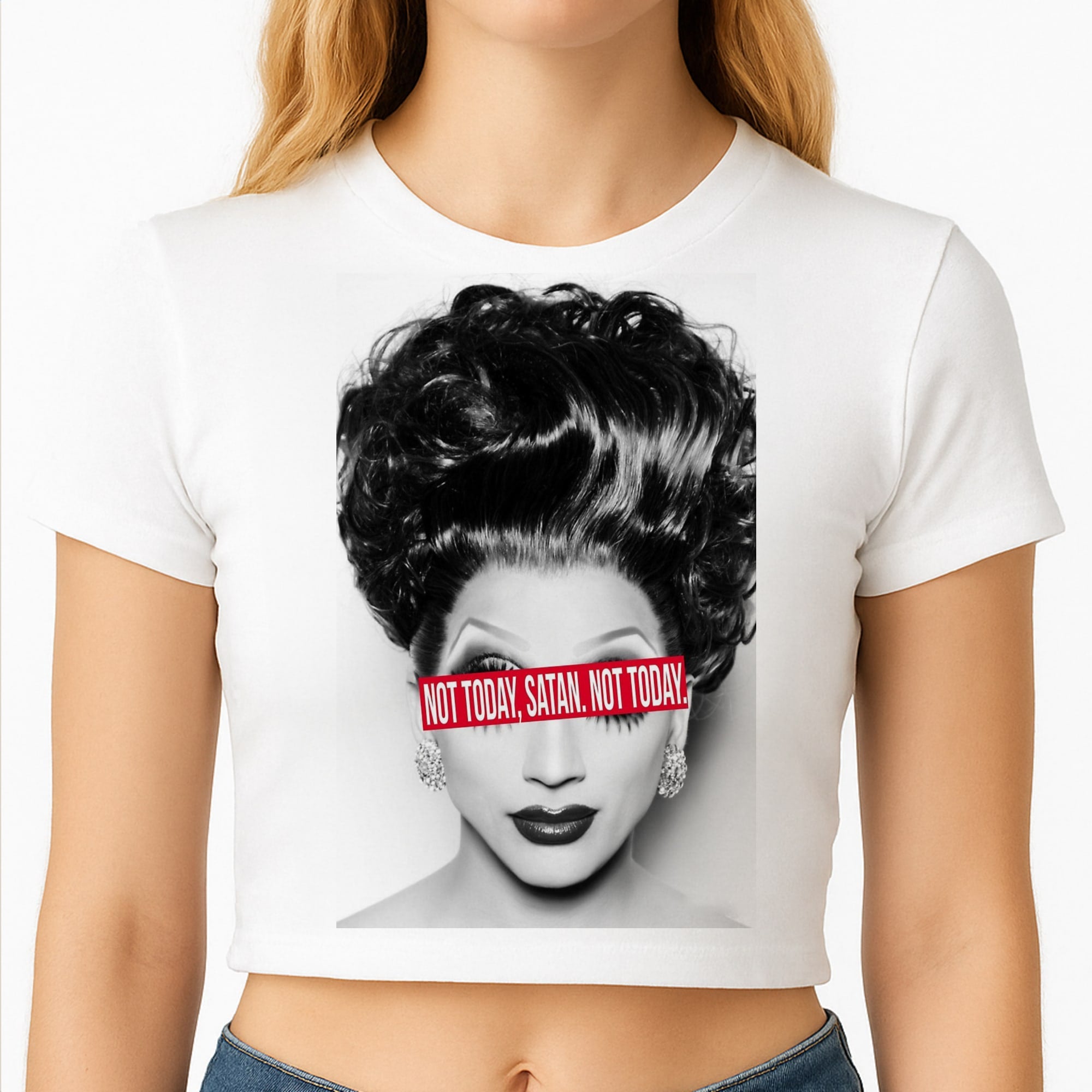 Not Today, Satan. Not Today - Drag Queen's Drag Race Crop Top
