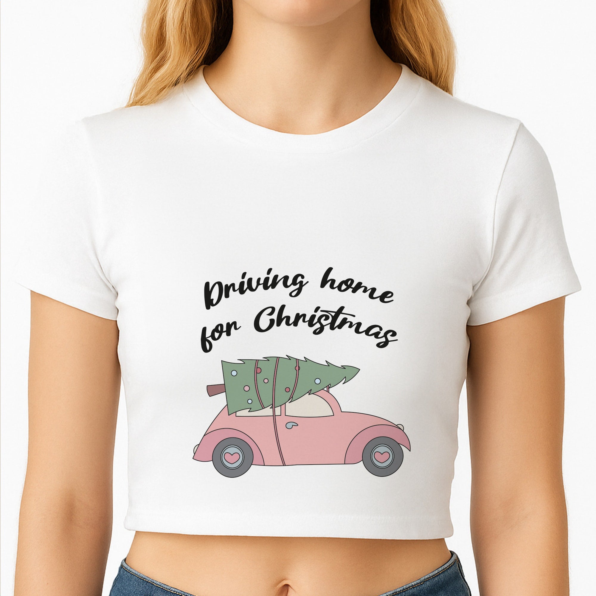 Driving Home For Christmas - Christmas Songs Crop Top
