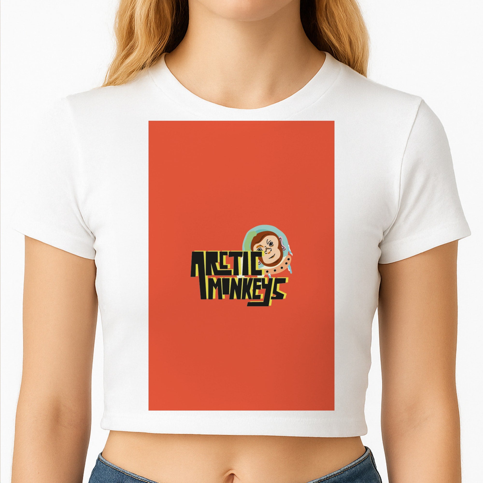 Space Monkey Crop Top