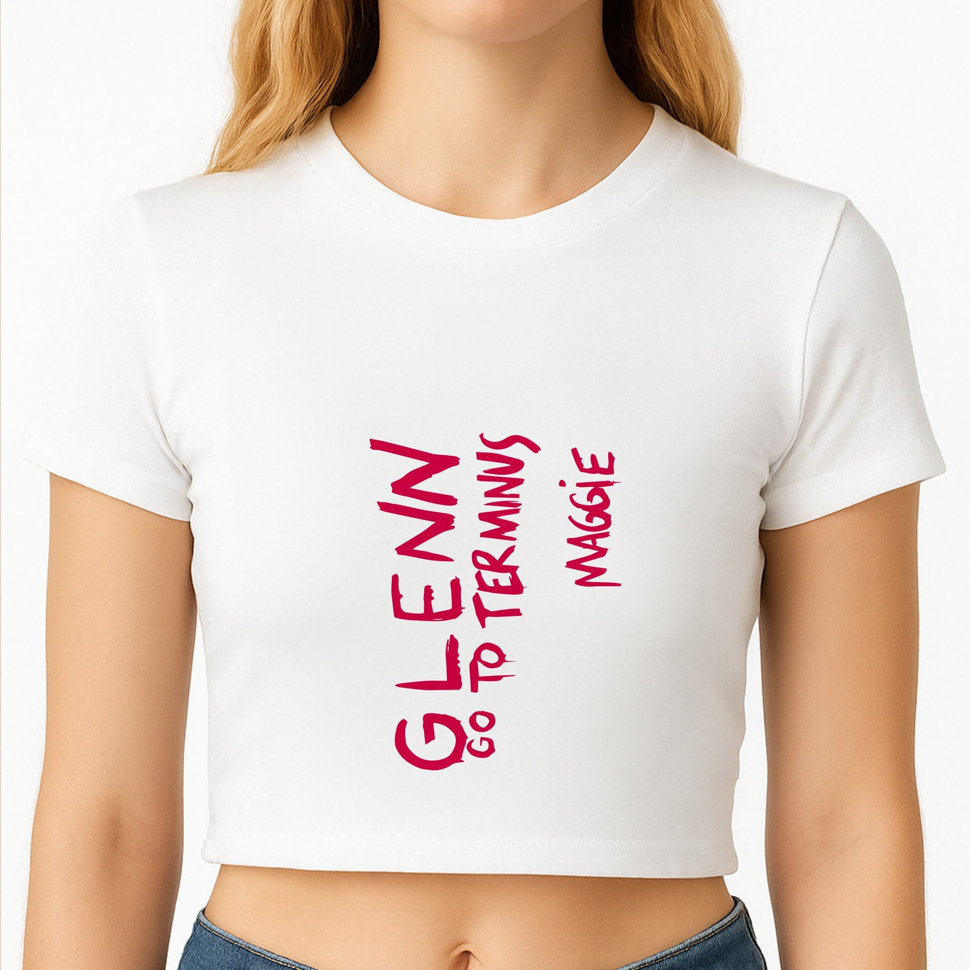Message For Glenn - TWD Crop Top