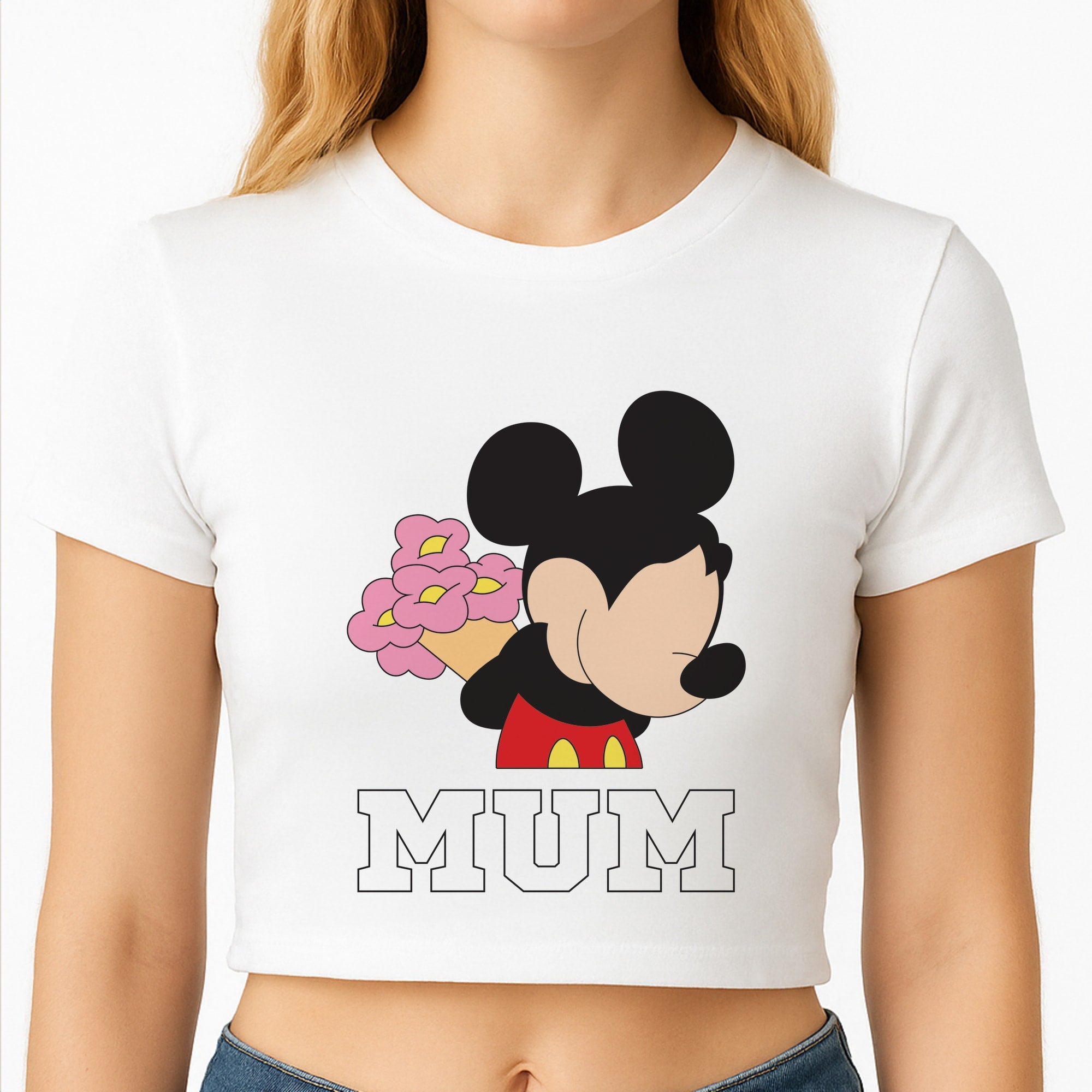 Mouse Mum Crop Top
