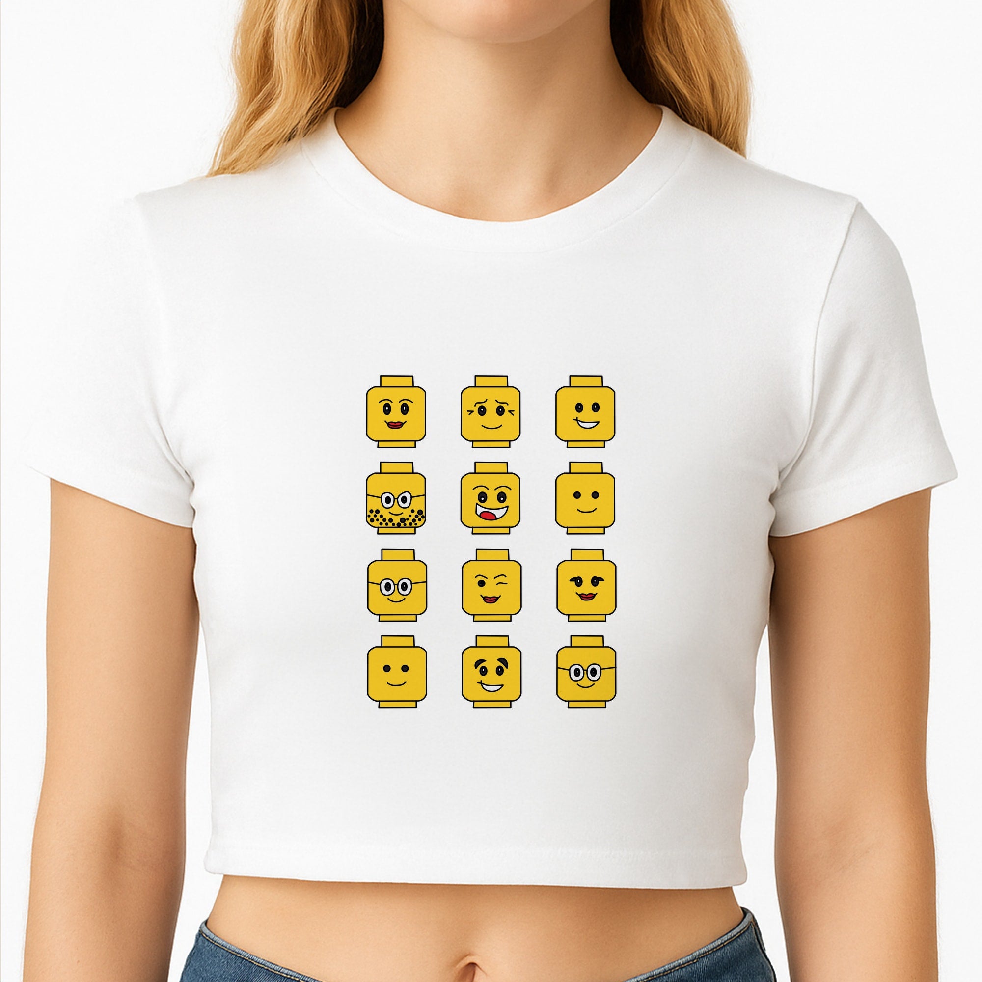 Characters - Bricks Crop Top