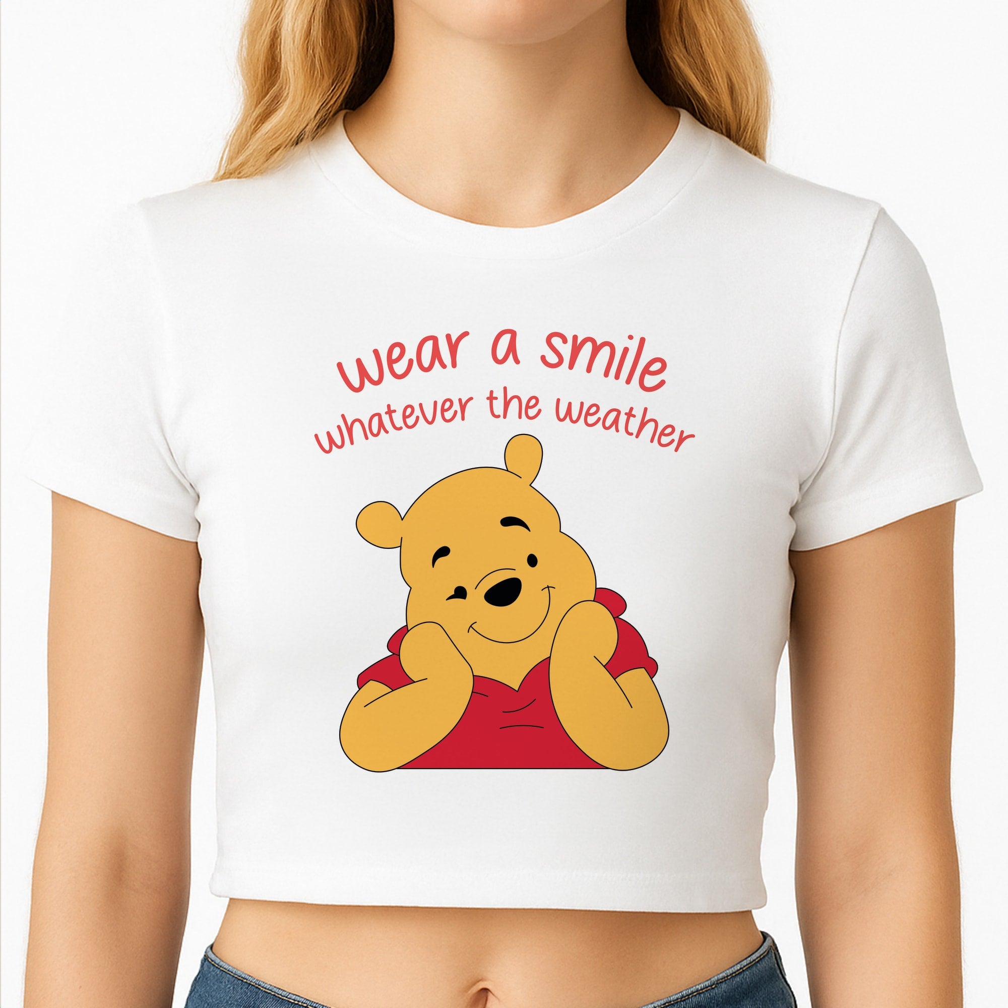 Wear A Smile Whatever The Weather Crop Top