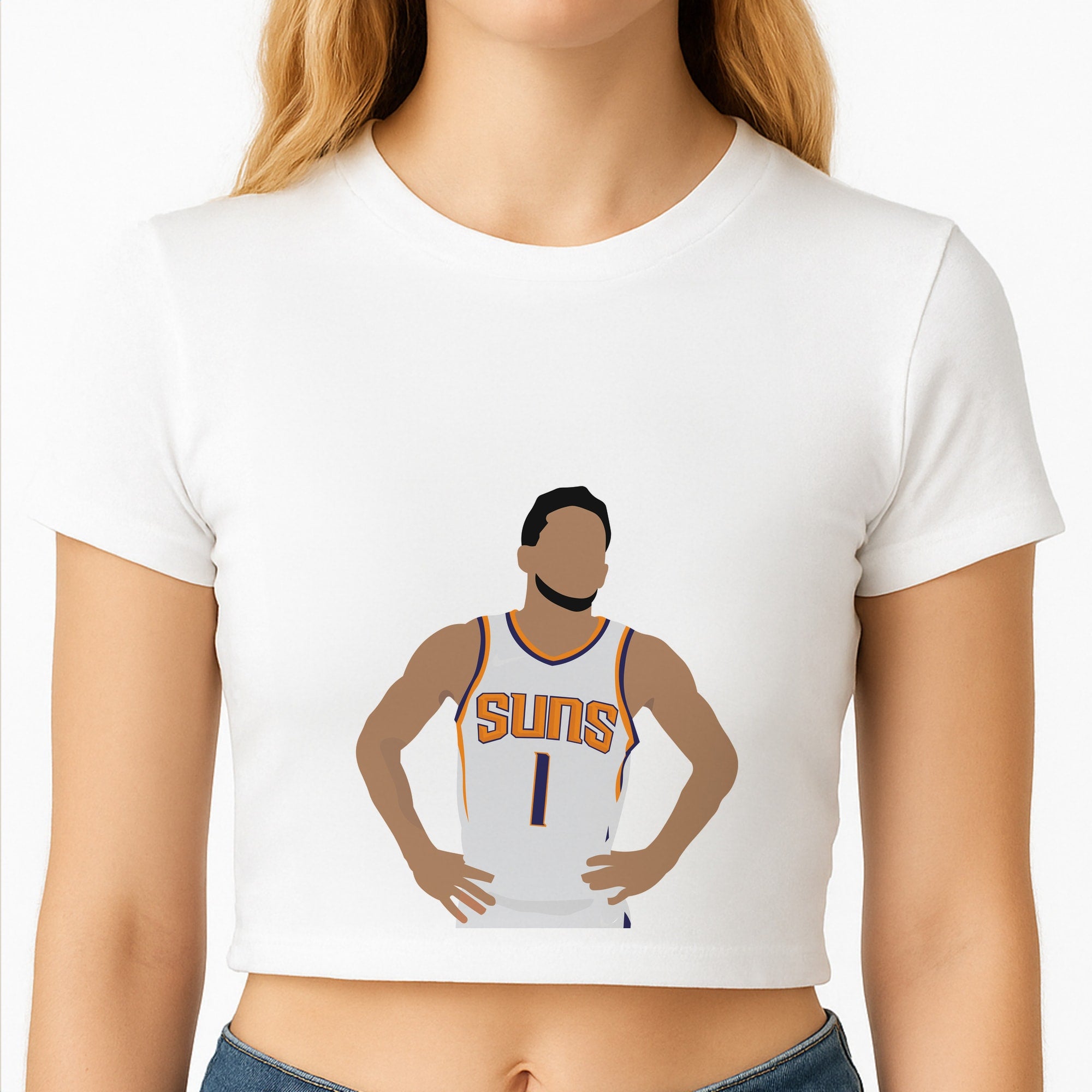 Booker - Basketball Crop Top