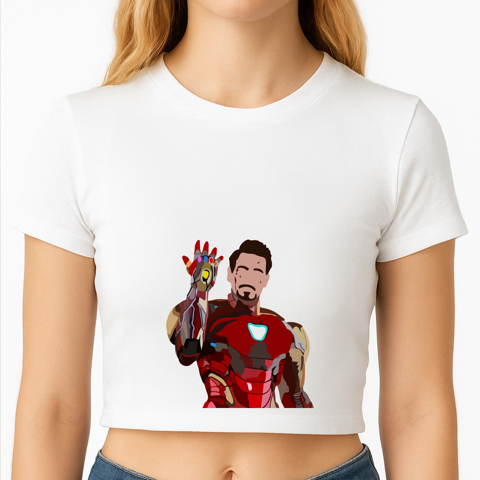 Iron Man Crop Top