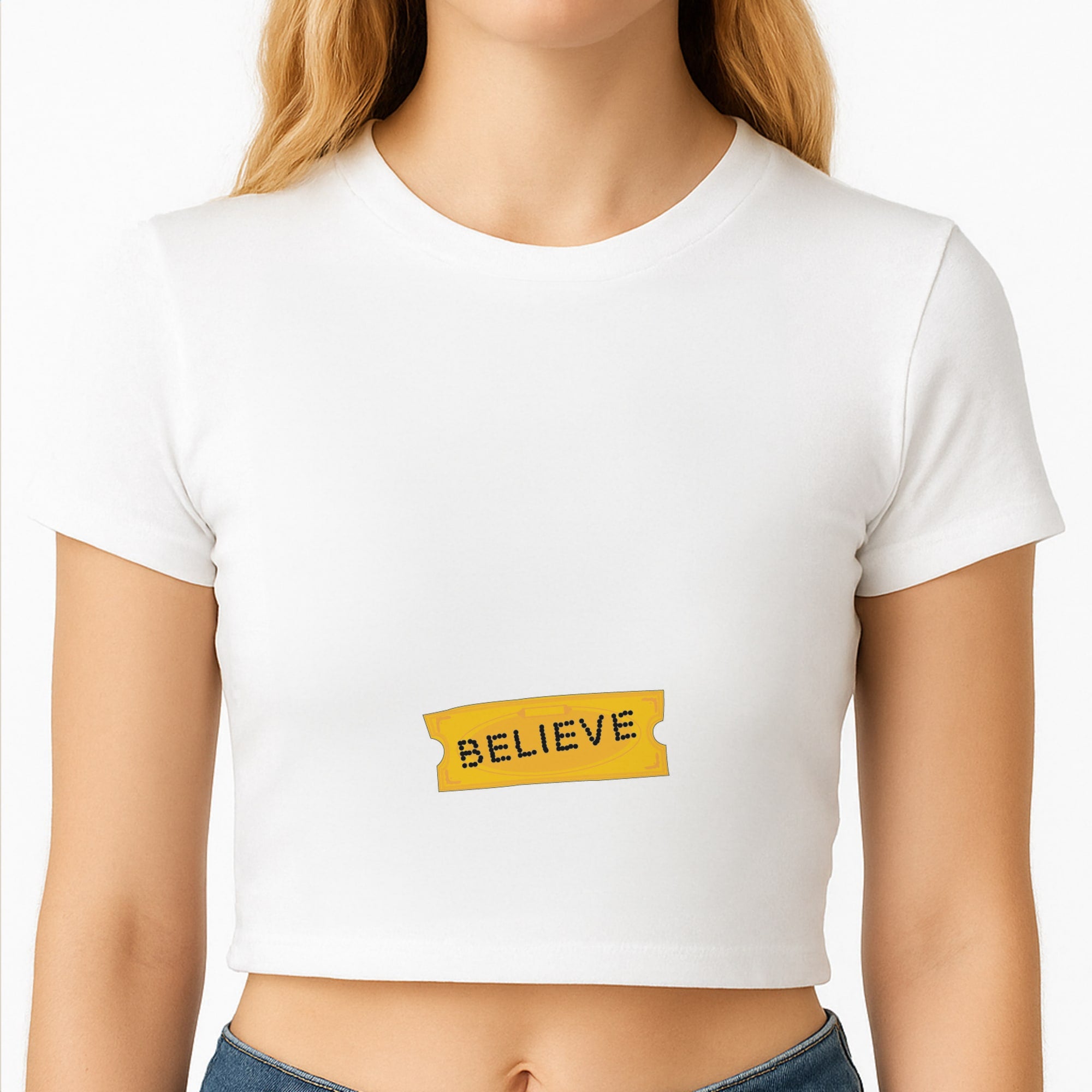 Believe - Polar Christmas Crop Top