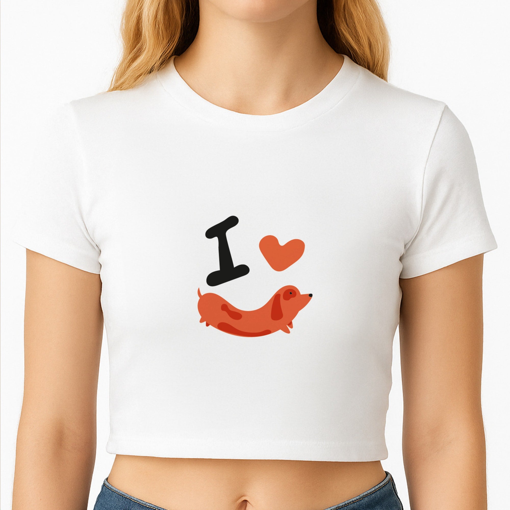 I love Dachshunds Crop Top