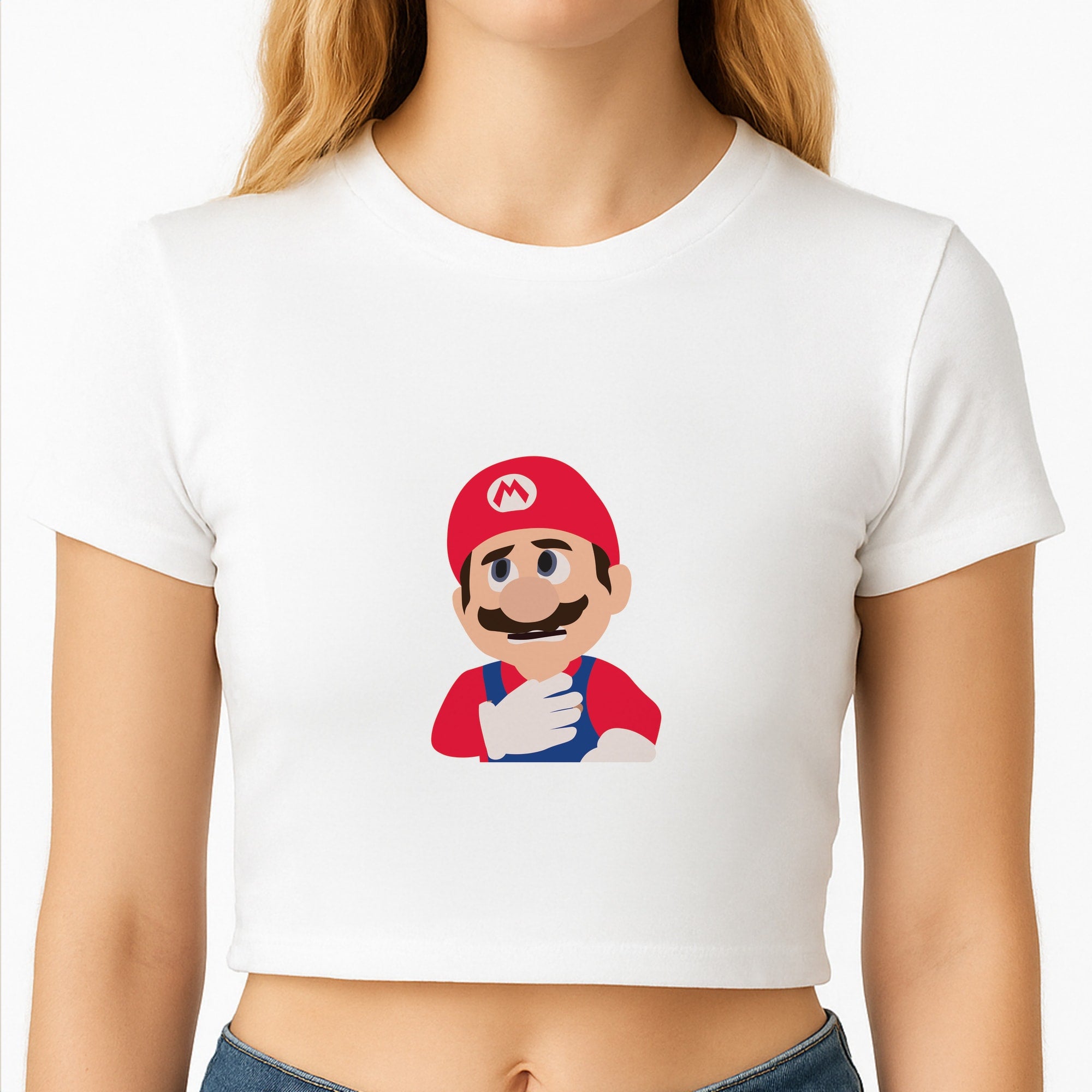 Worried Mario Crop Top