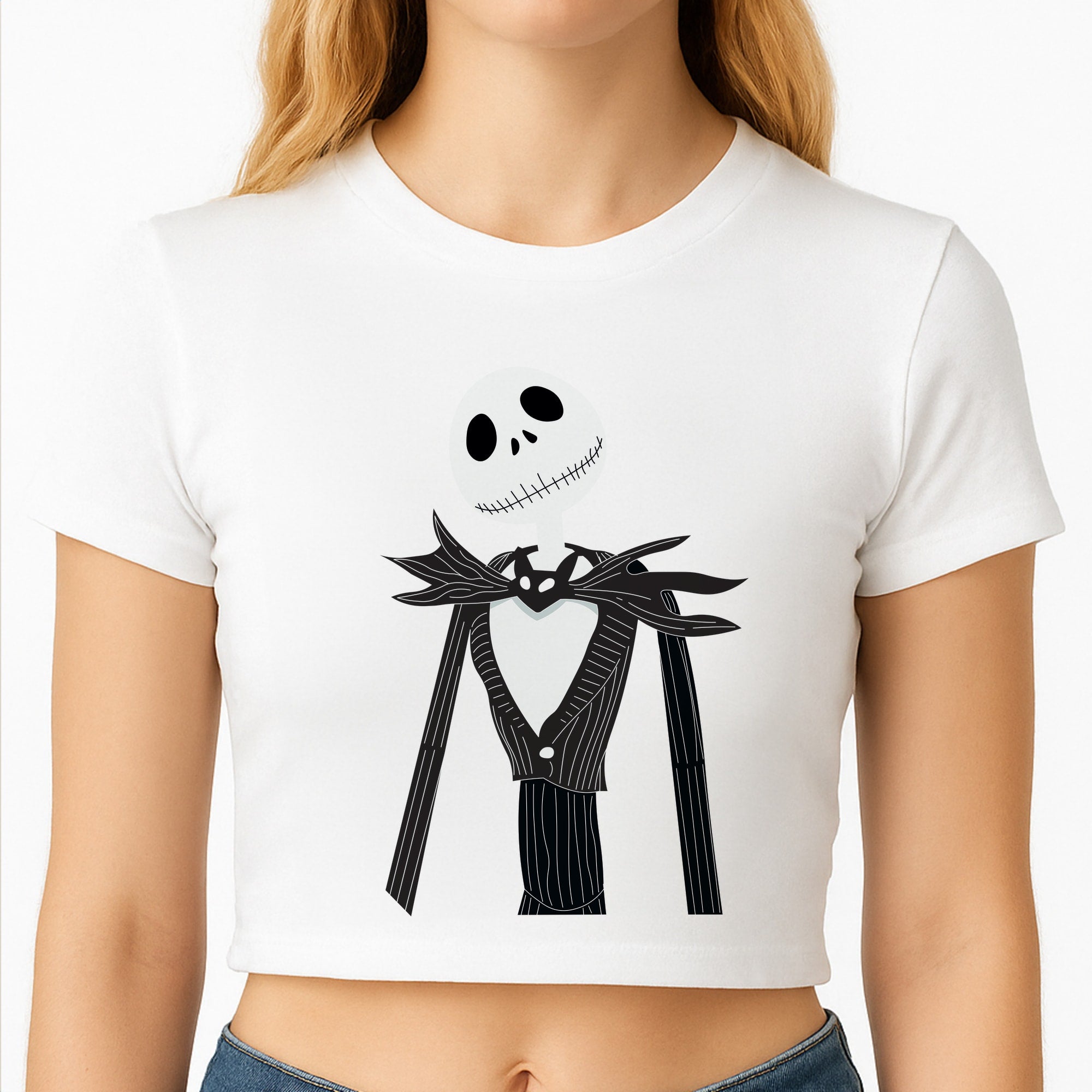 Jack Skellington Blue - TNBC Crop Top