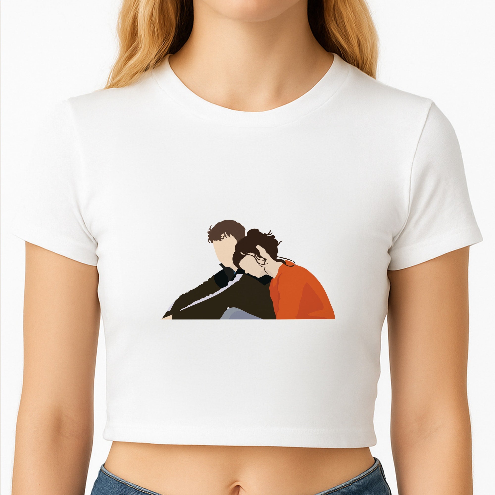 Marianne Resting On Connell Crop Top