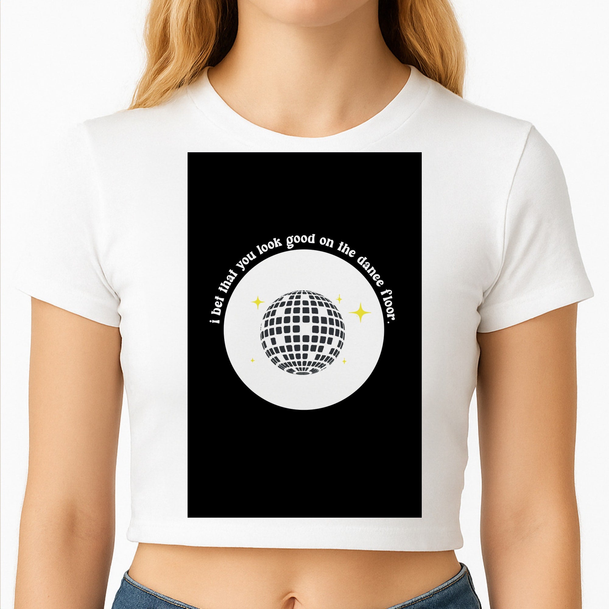 I bet that you look good on the dance floor - Arctic Monkeys Crop Top