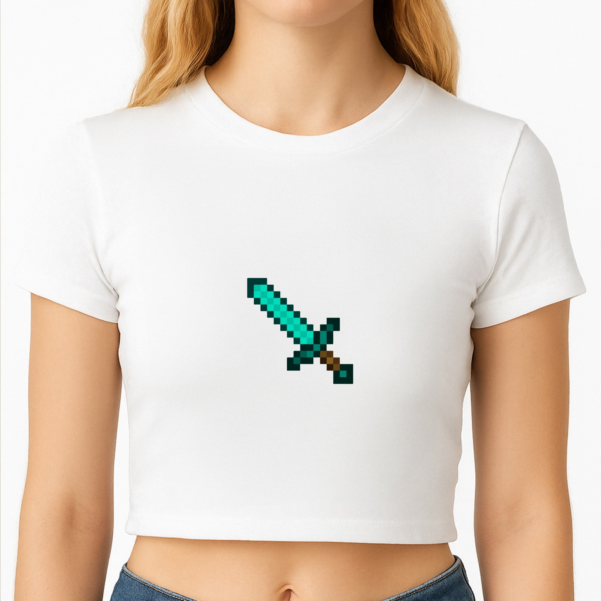 Diamond Sword - Mining Crop Top