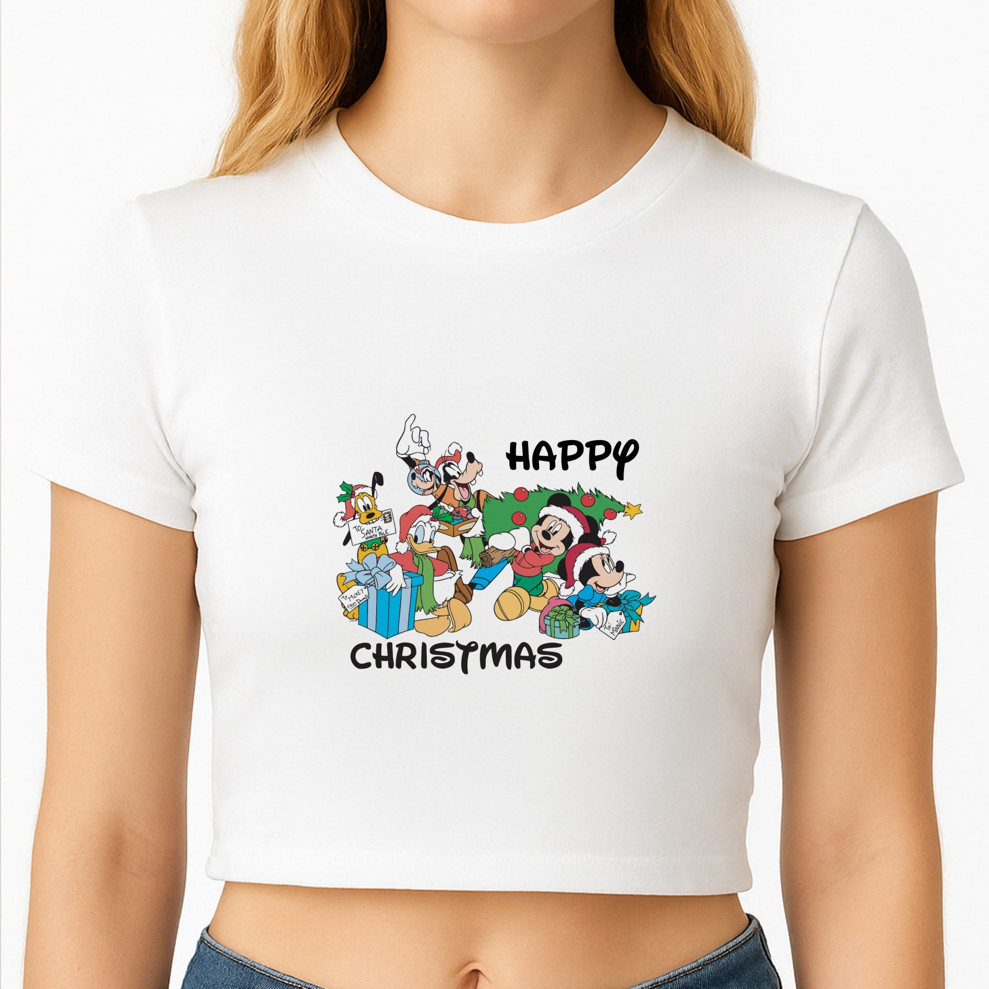 Fairytale Happy Christmas Crop Top