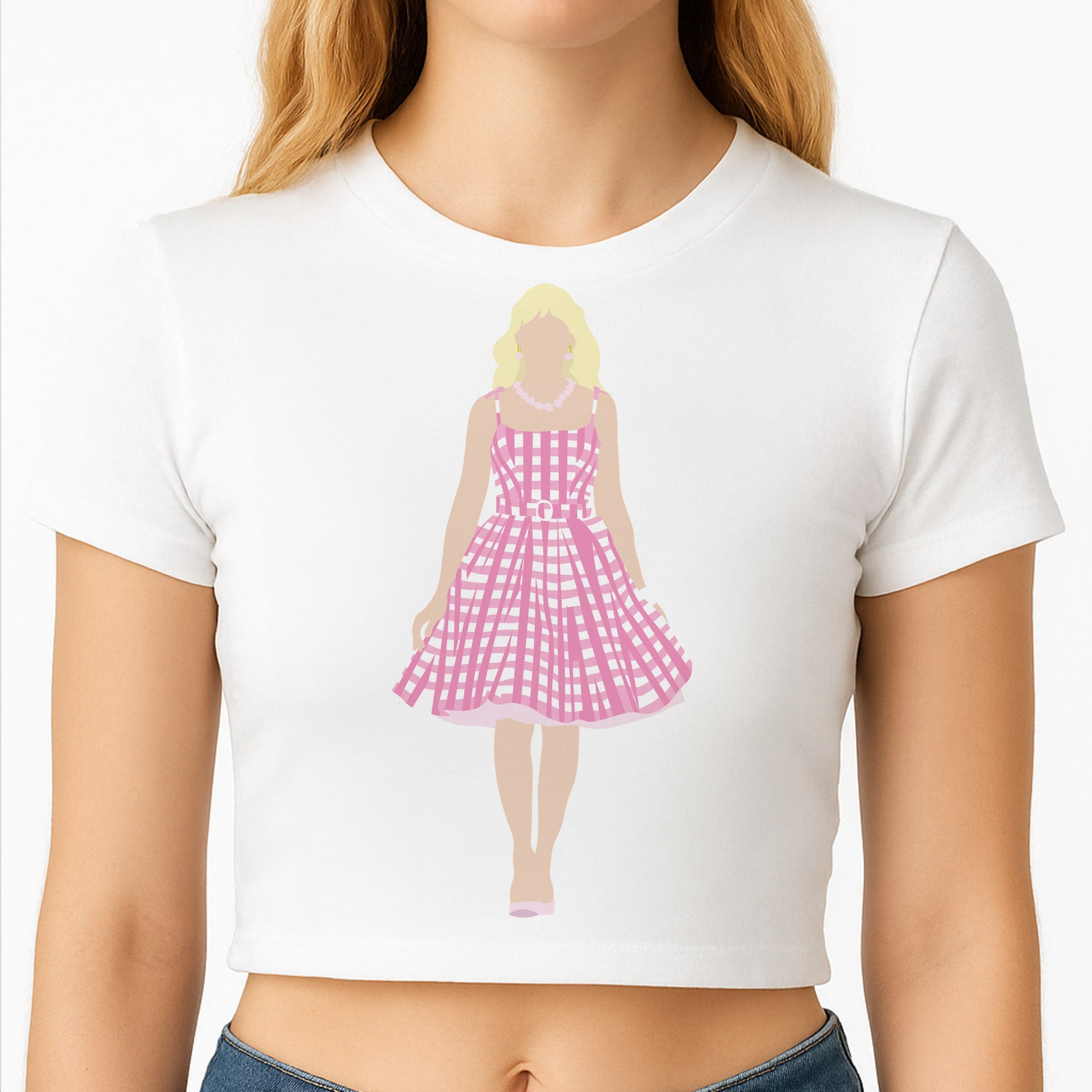 Pink Dress - Margot Crop Top