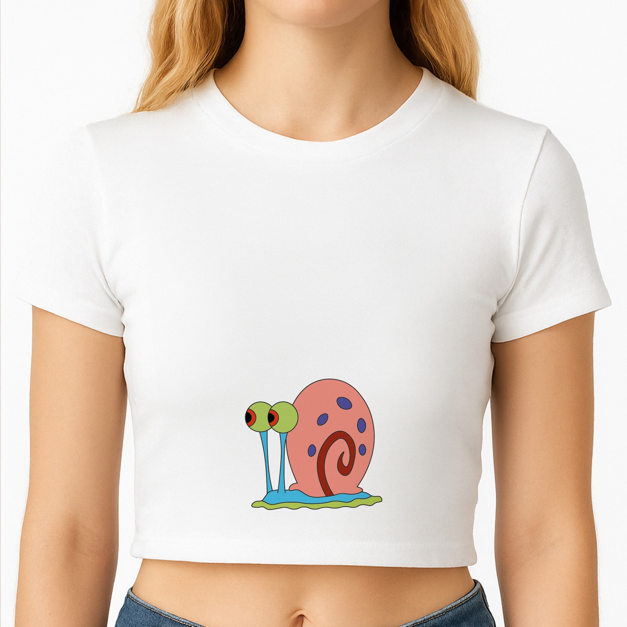 Gary The Snail Crop Top