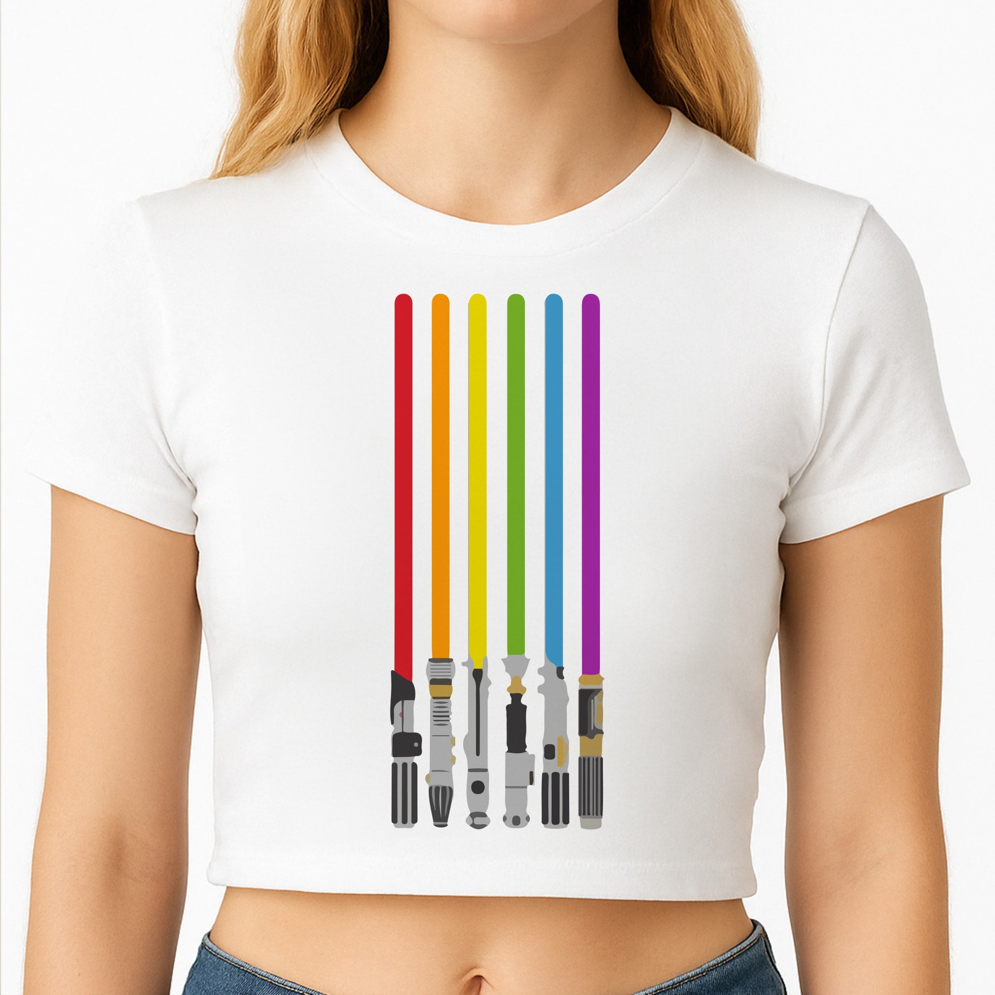 Lightsabers Crop Top