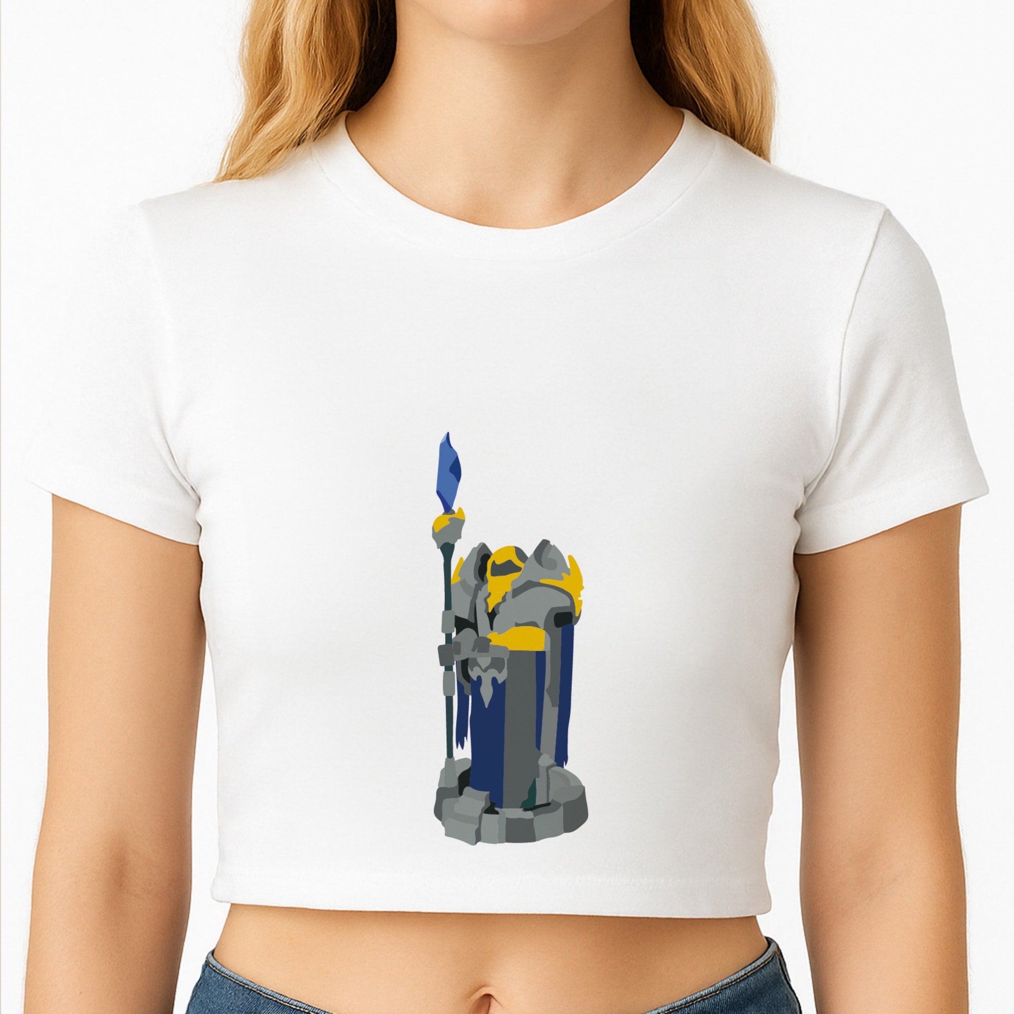 Turret Blue - League Of Legends Crop Top