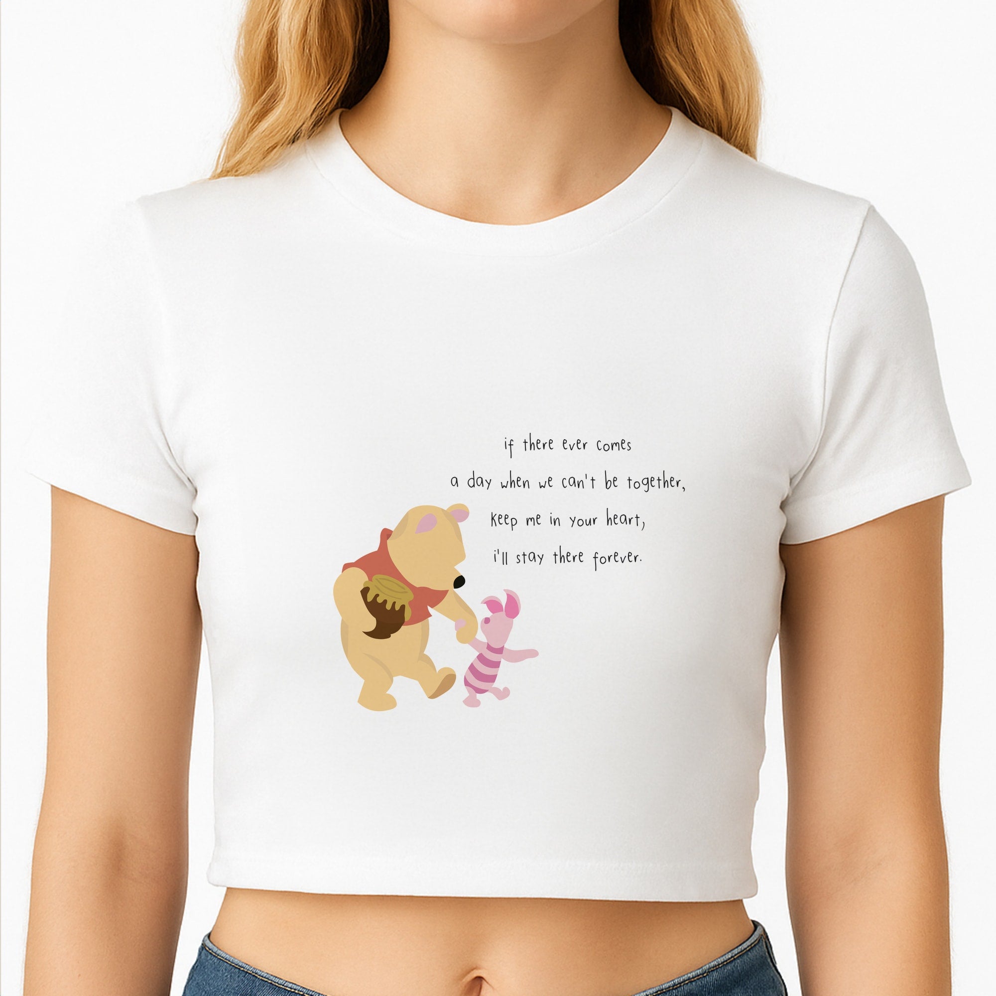 I'll Stay There Forever - Winnie Crop Top