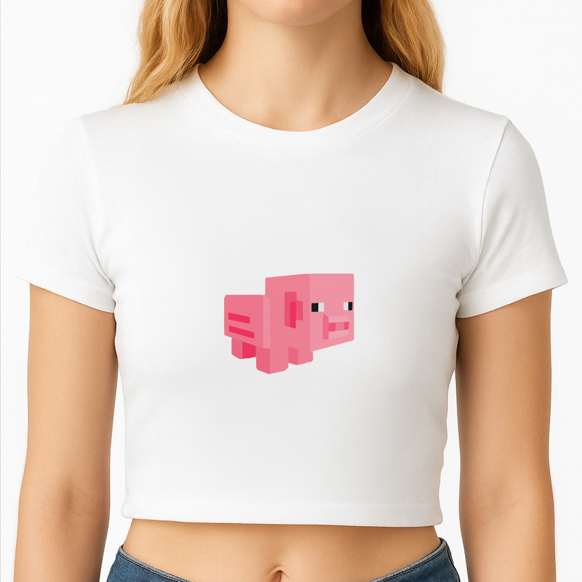 Mining Pig Crop Top
