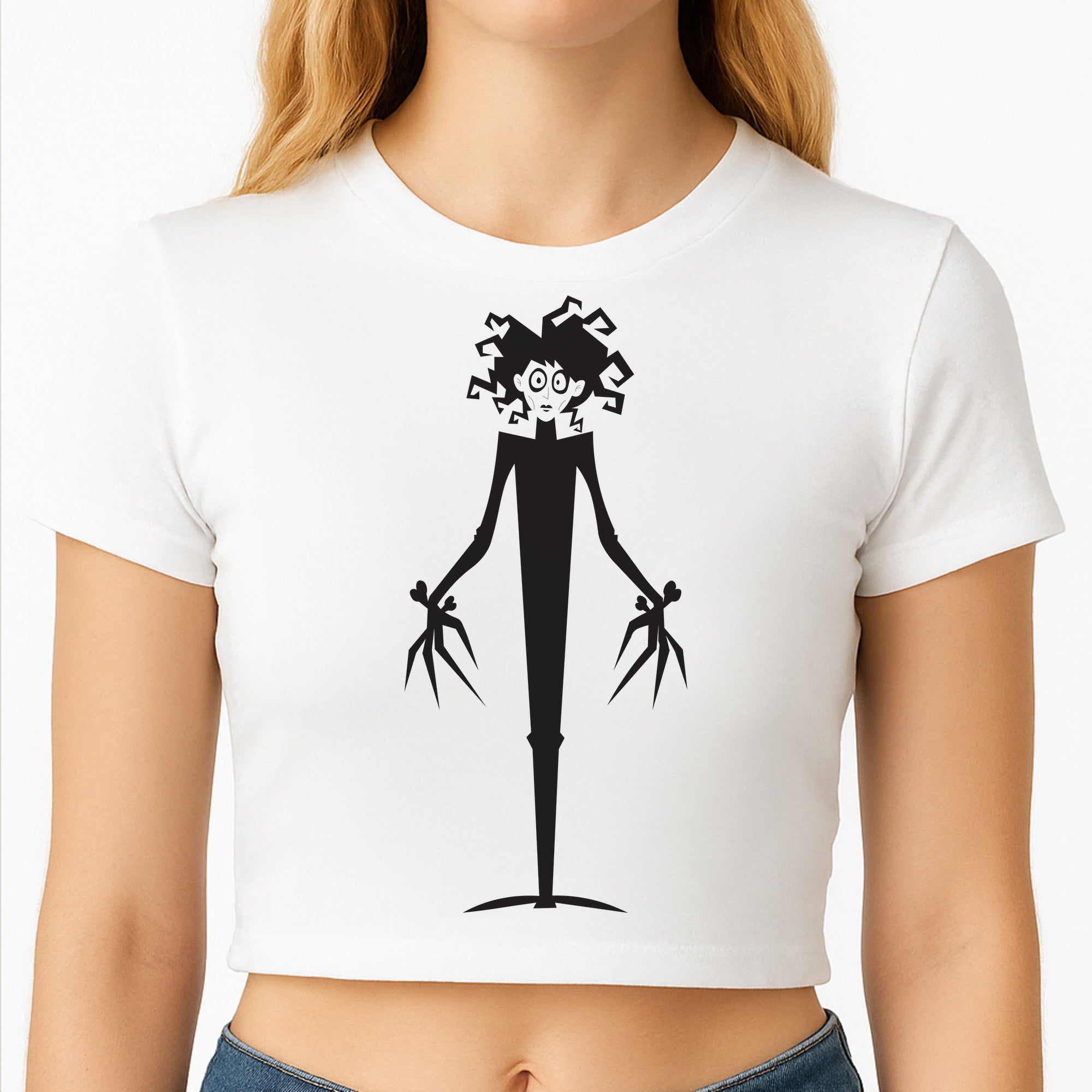 Cartoon - Scissorhands Crop Top