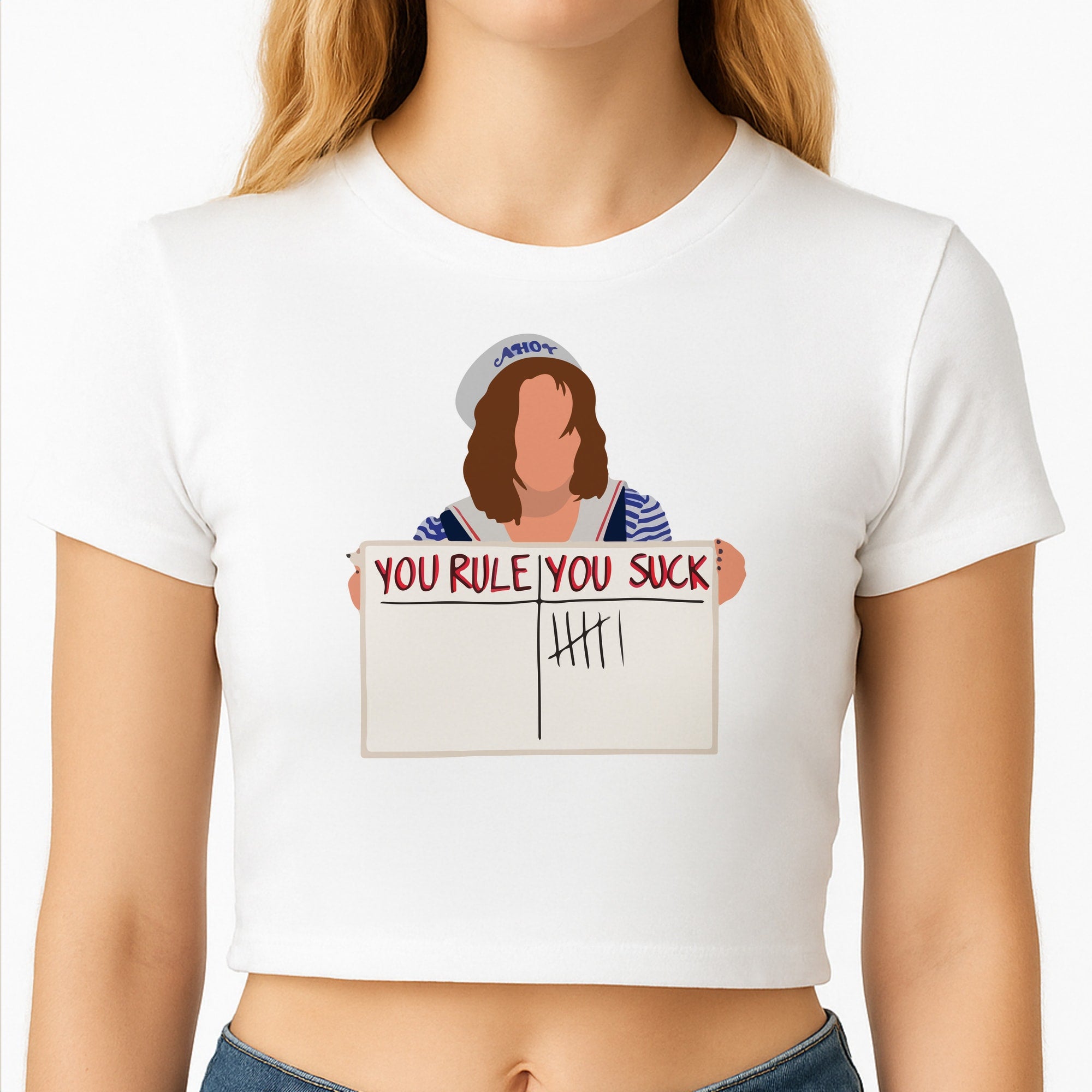 You Suck Tally Crop Top
