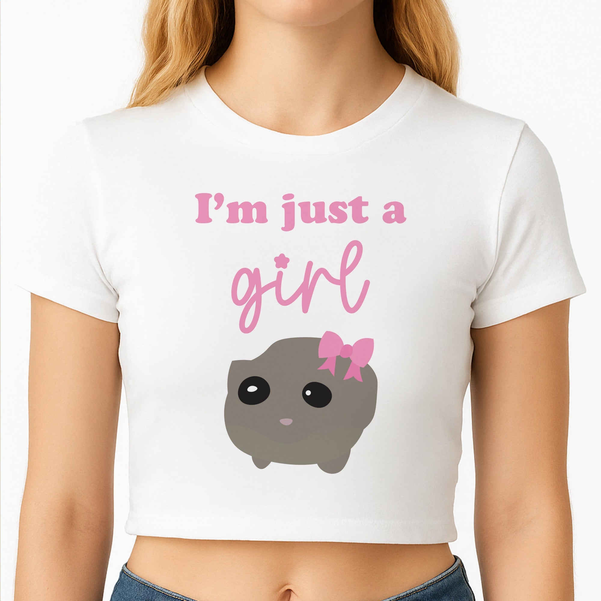 I'm Just A Girl Crop Top