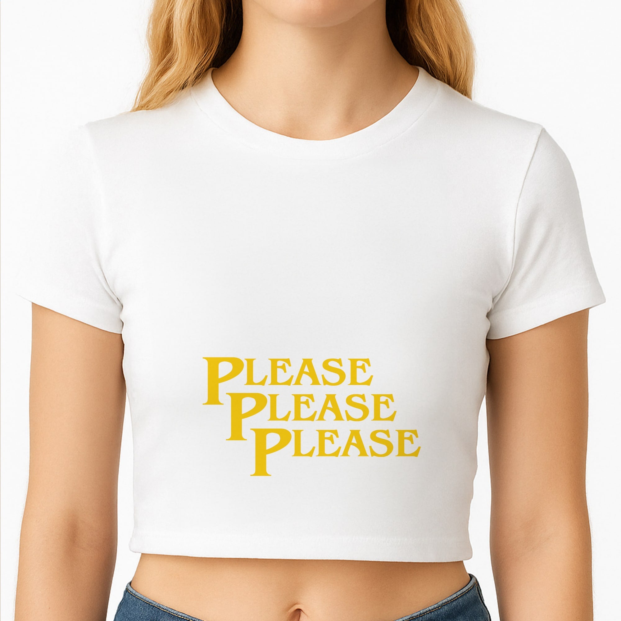 Please Please Please Crop Top