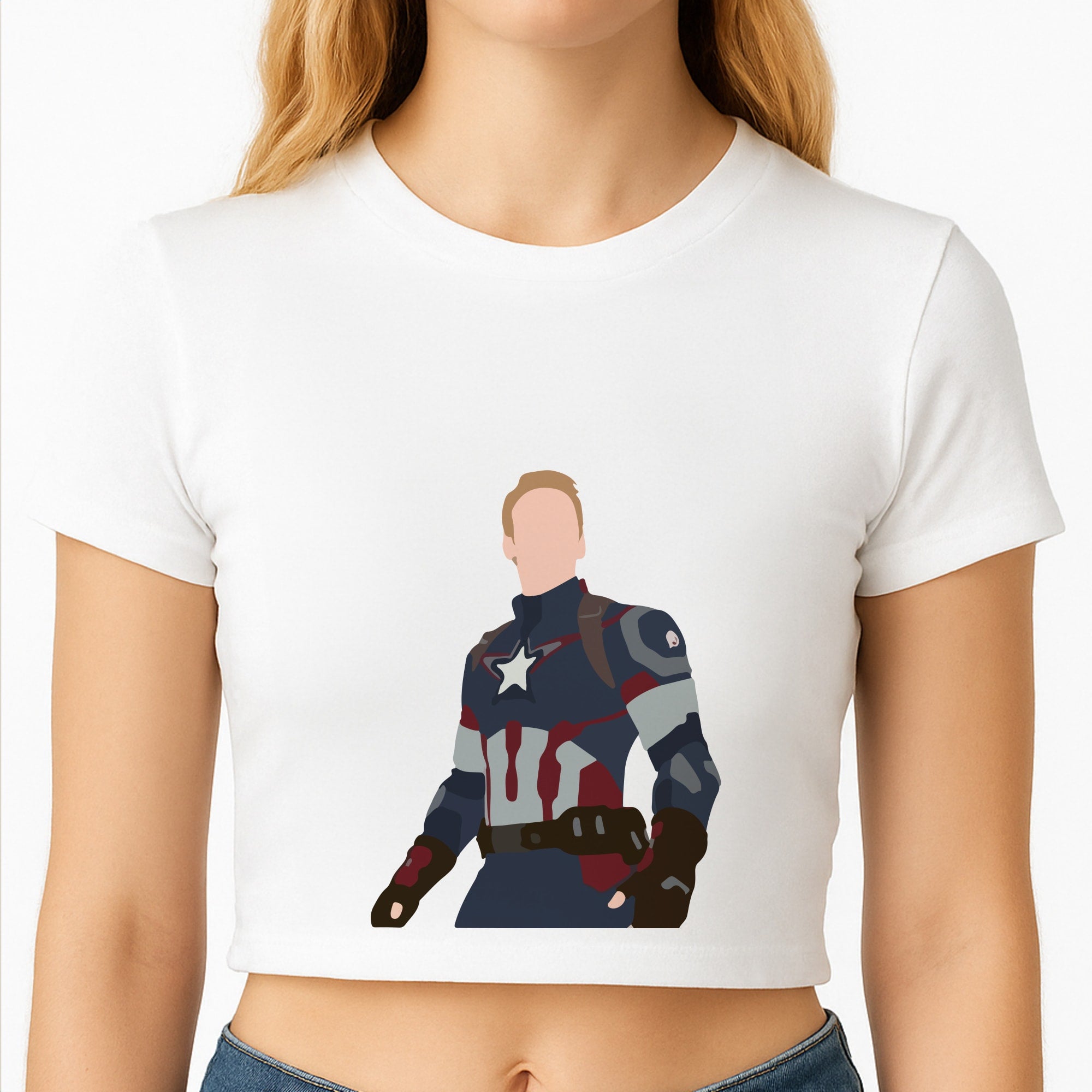 Captain America Crop Top