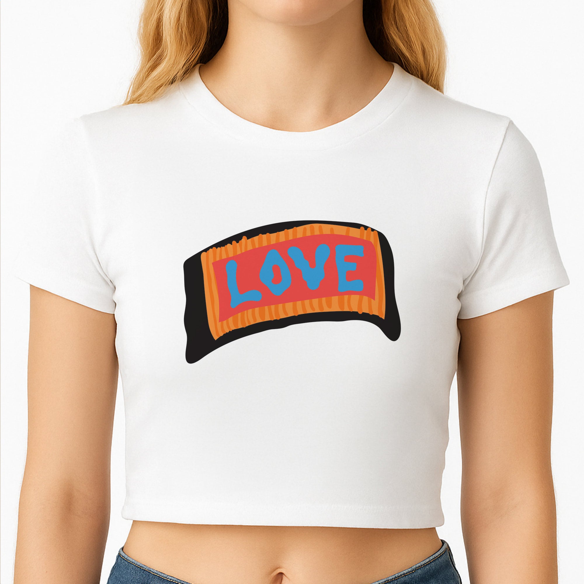 Orange Love - Lil Peep Crop Top