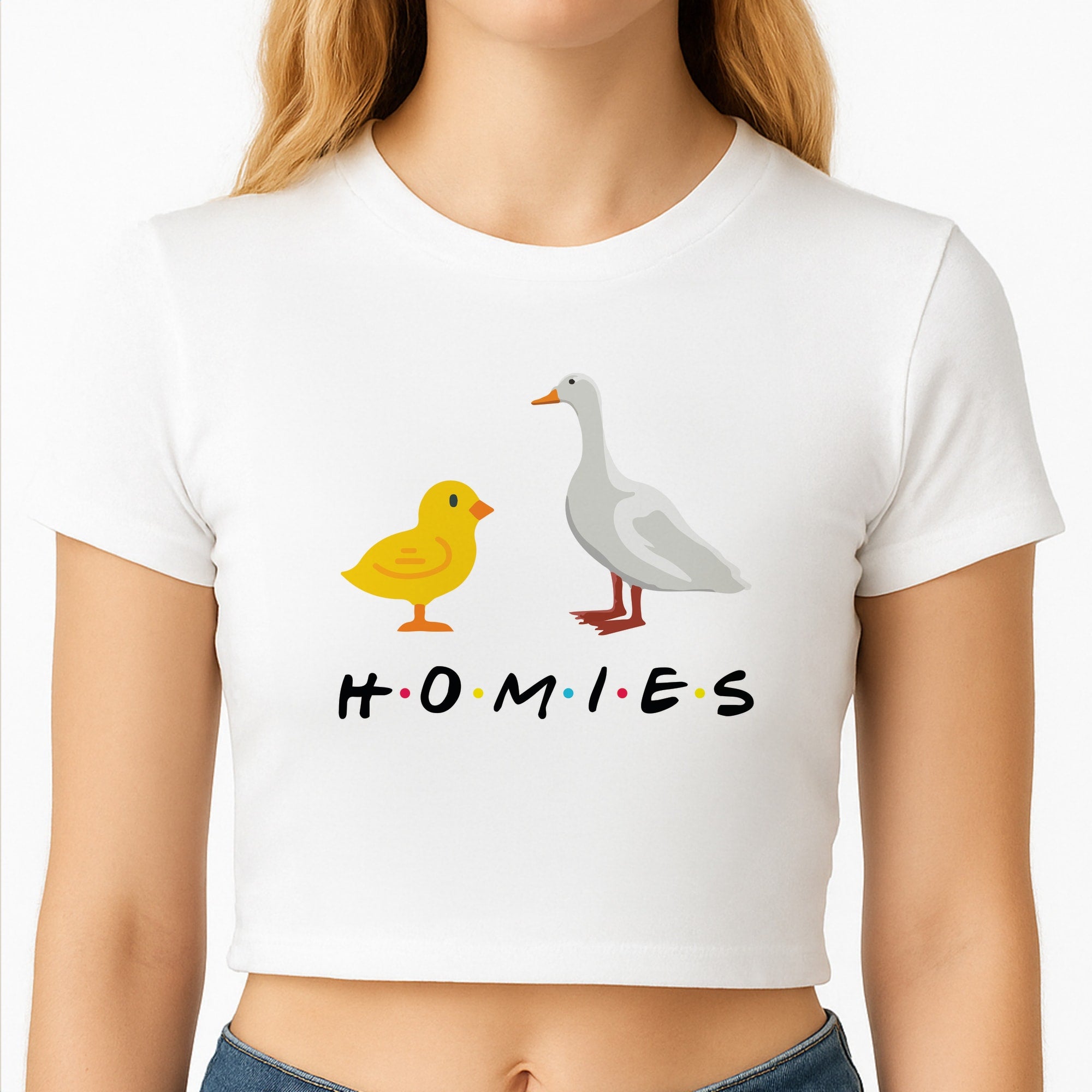 Homies Chick And Duck Crop Top