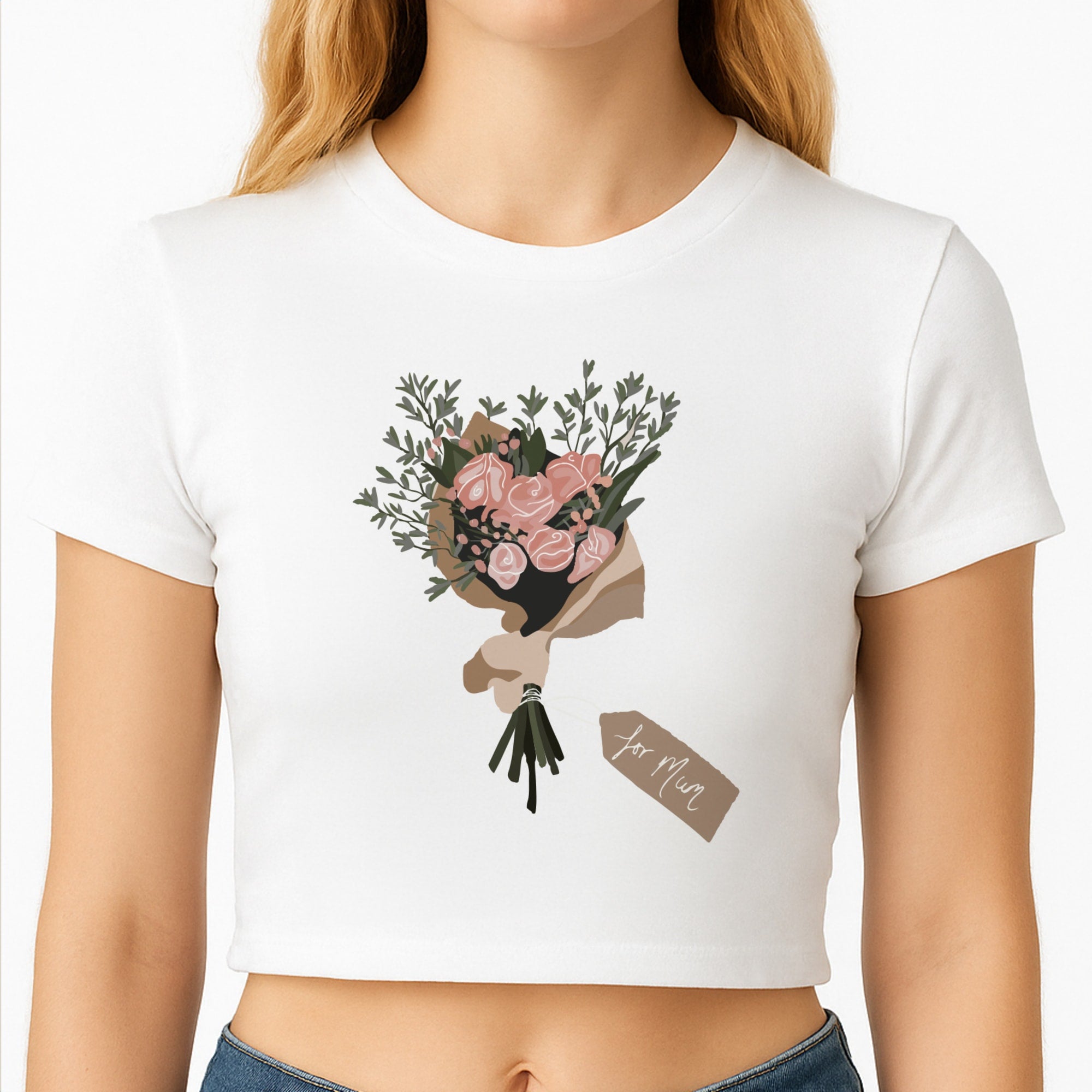 Mum Bouquet - Mother's Day Crop Top