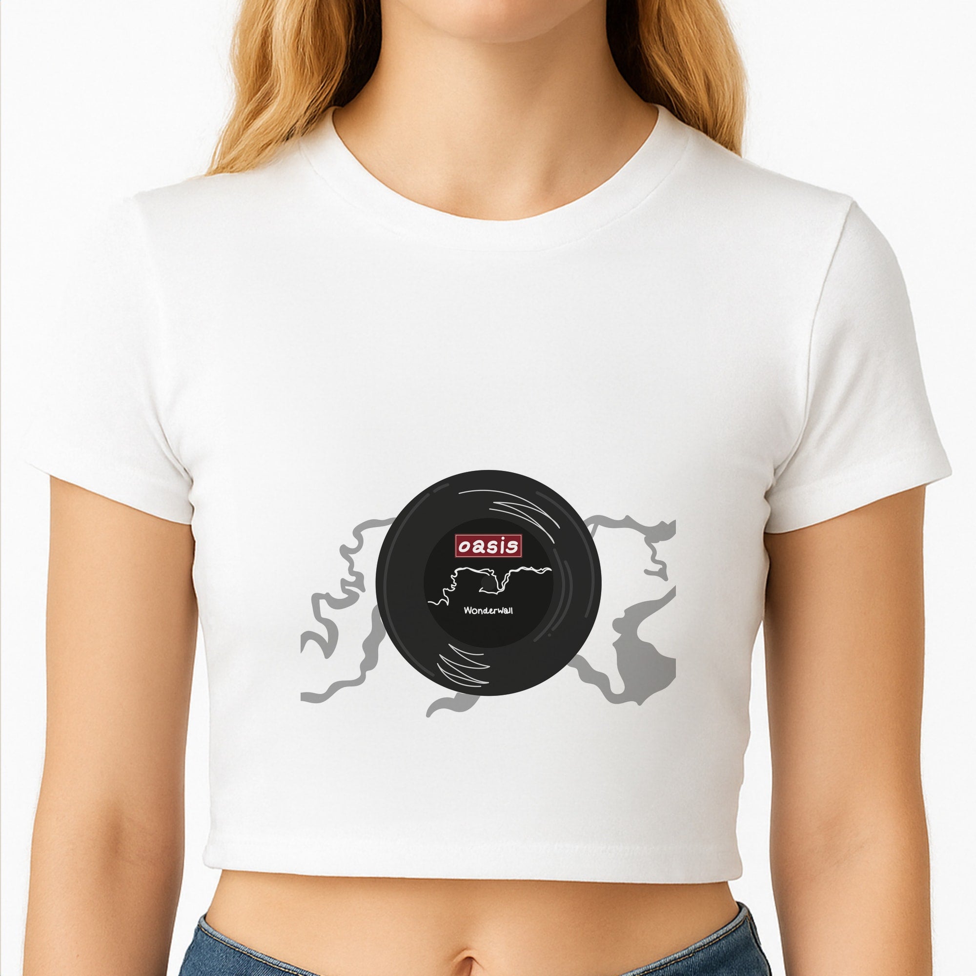 Wonderwall Record Crop Top