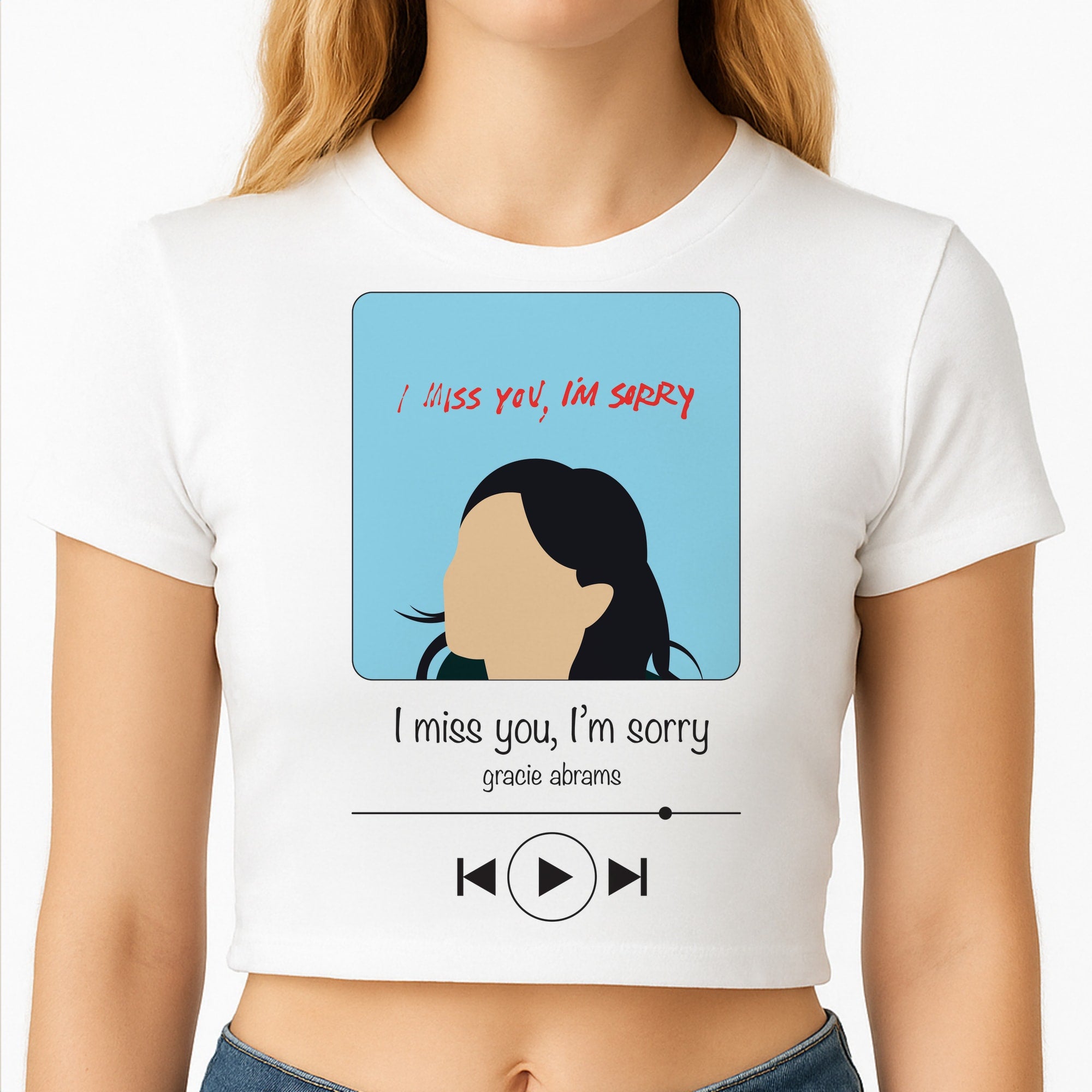 I Miss You - Abrams Crop Top