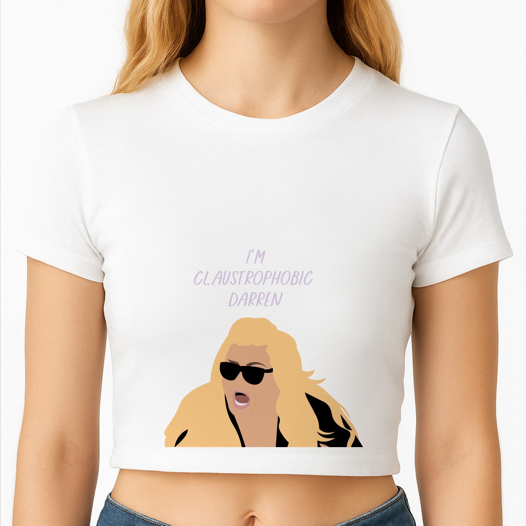 I'm Claustrophobic Darren - British Pop Culture Crop Top