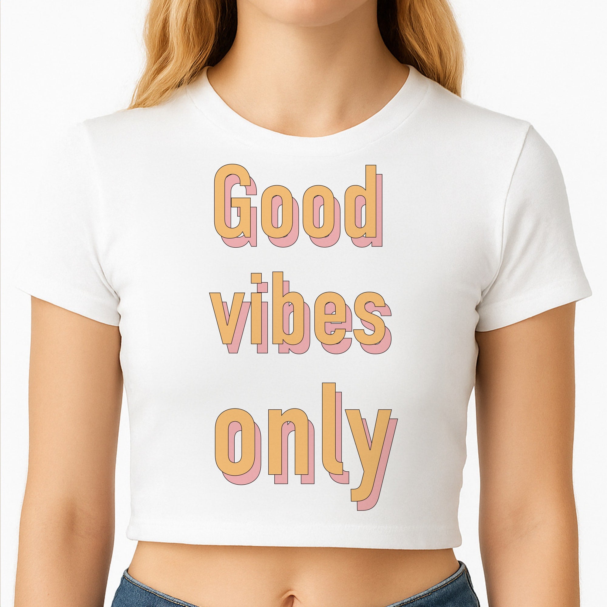 Good Vibes Only Crop Top