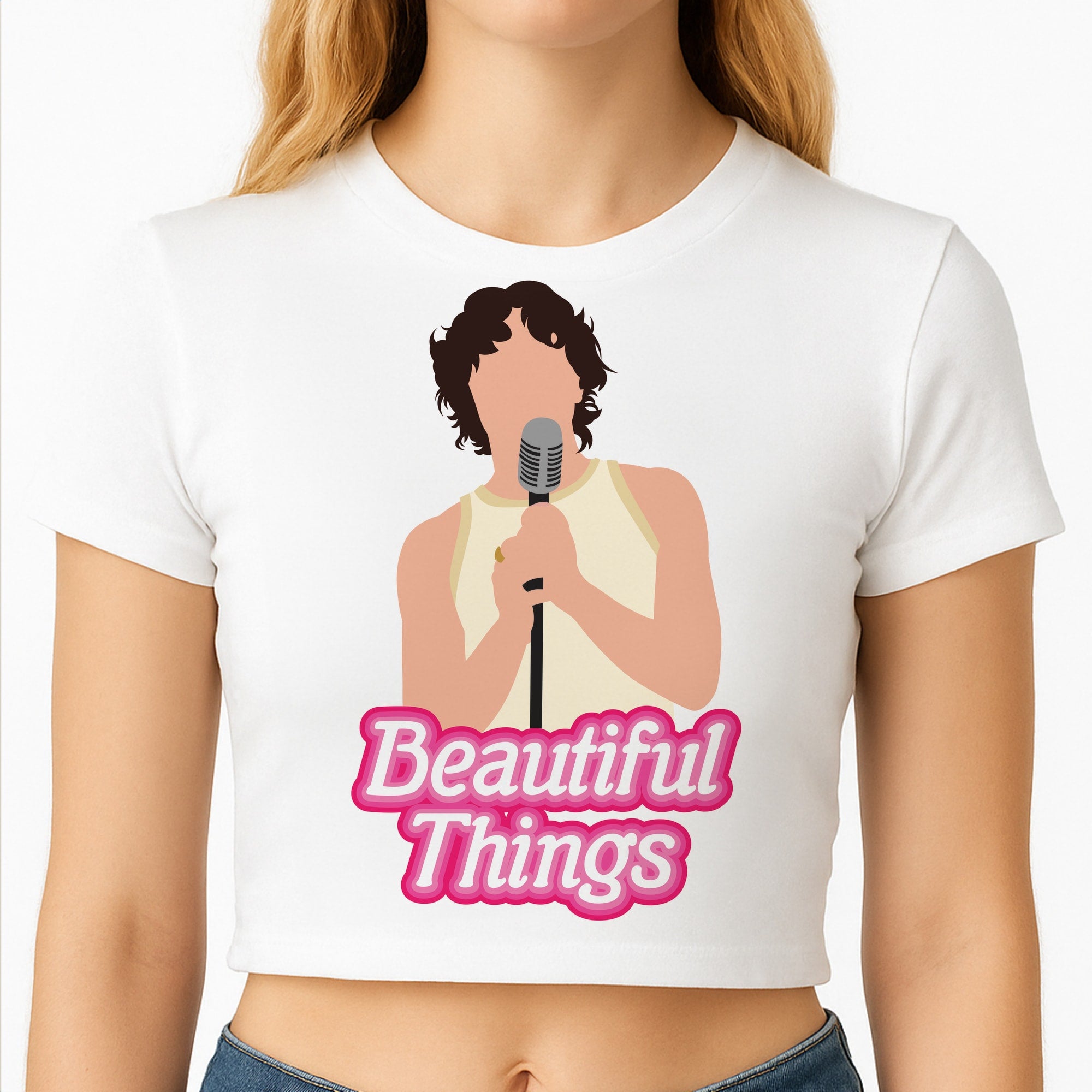 Neon Pink Beautiful Things Crop Top
