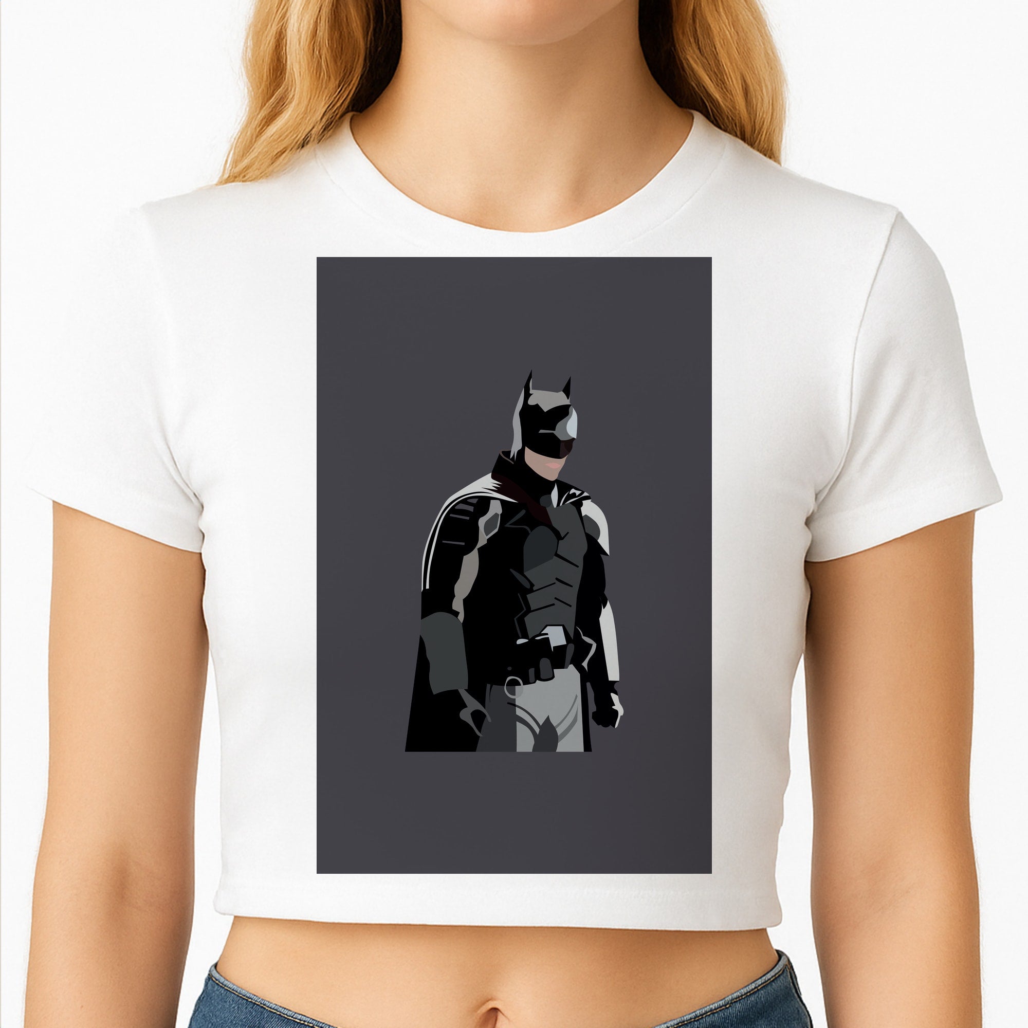 Black Bat Superhero Crop Top