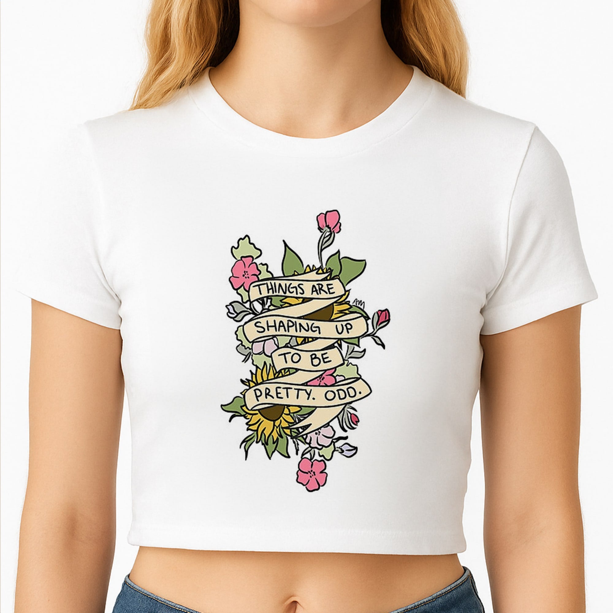 Things are Shaping up to be Pretty Odd Crop Top