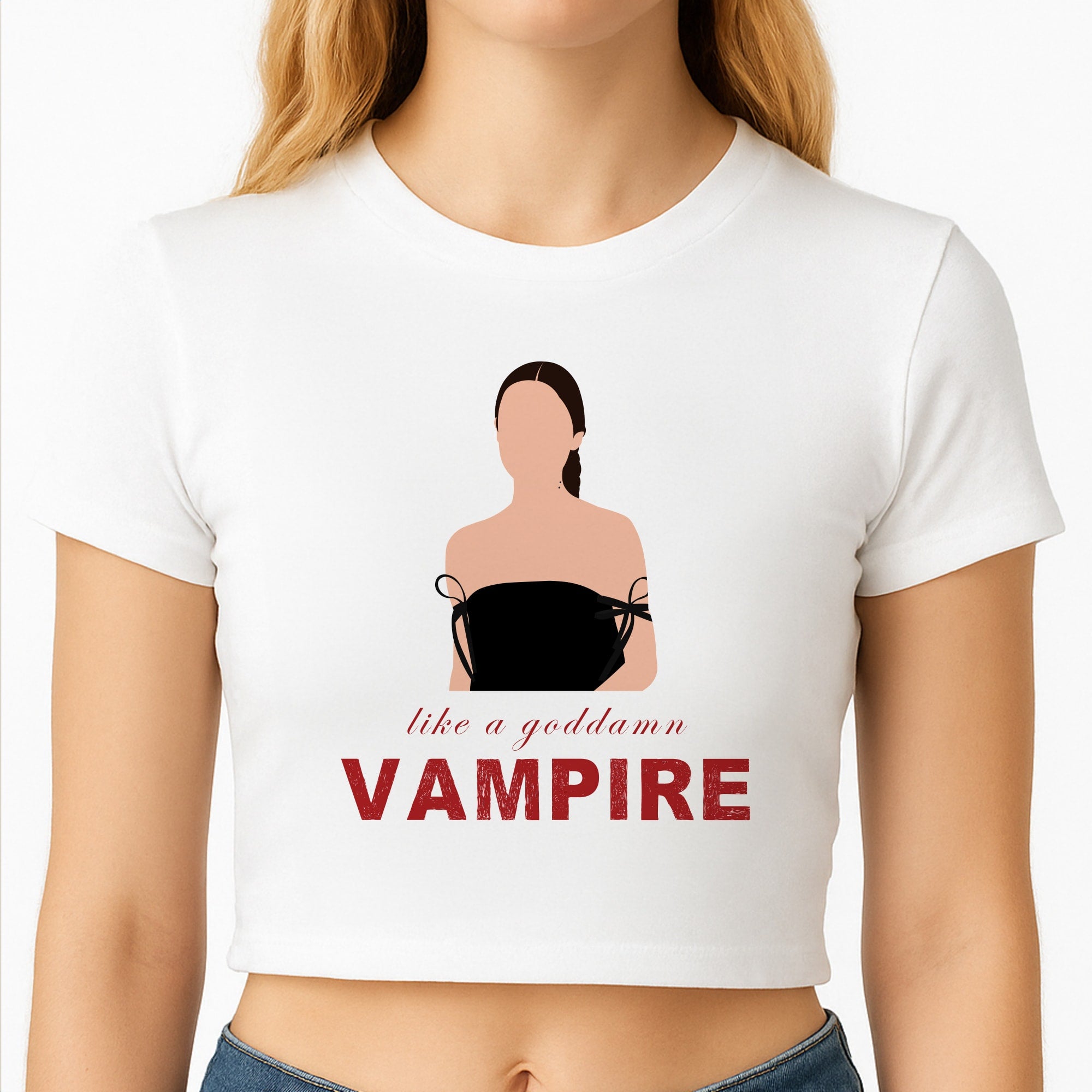 Goddamn Vampire Crop Top