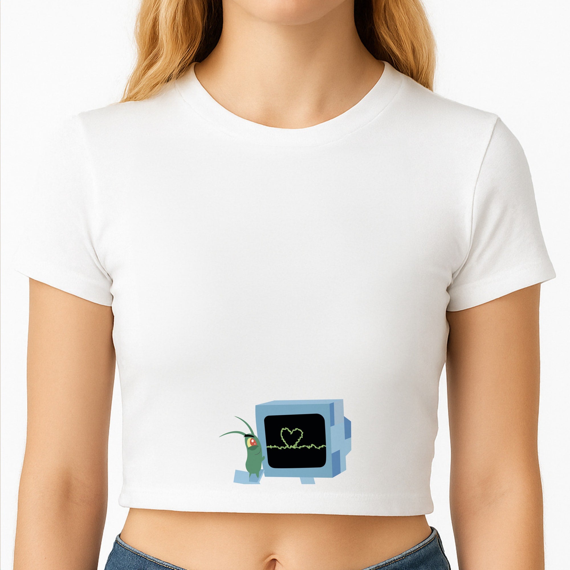 Plankton And Karen Crop Top