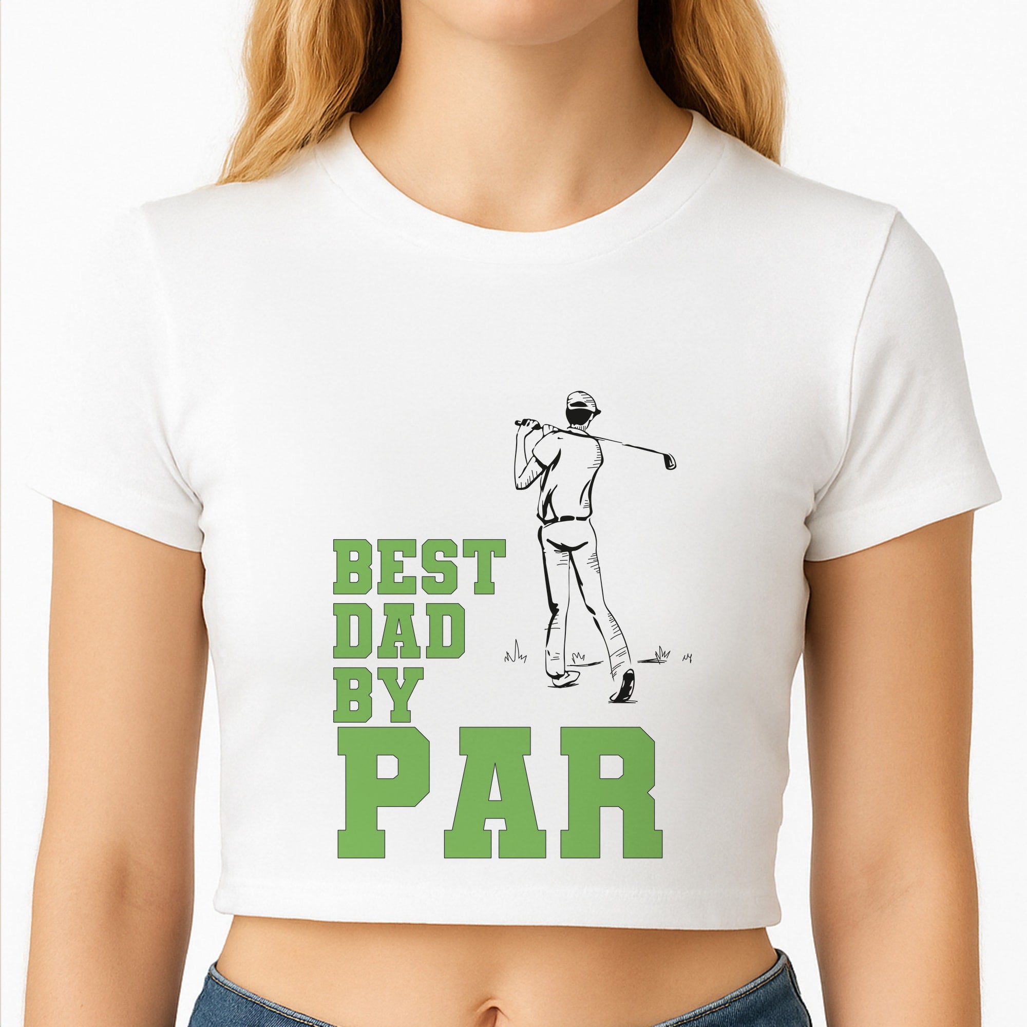 Best Dad By Par - Fathers Day Crop Top